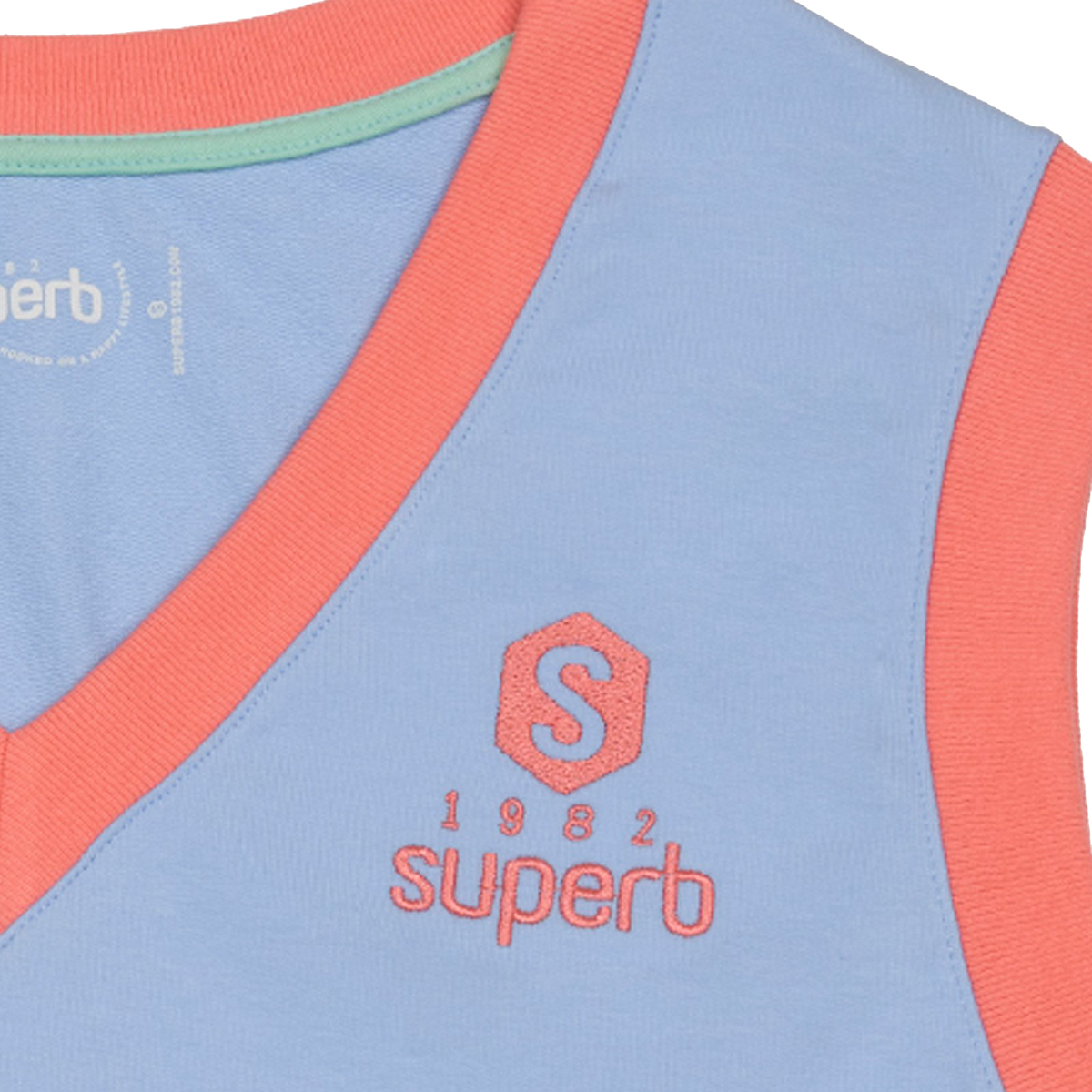 Superb Be Happy RSC-S2101 Ärmlös topp med V-ringning för kvinnor dam – bild 2