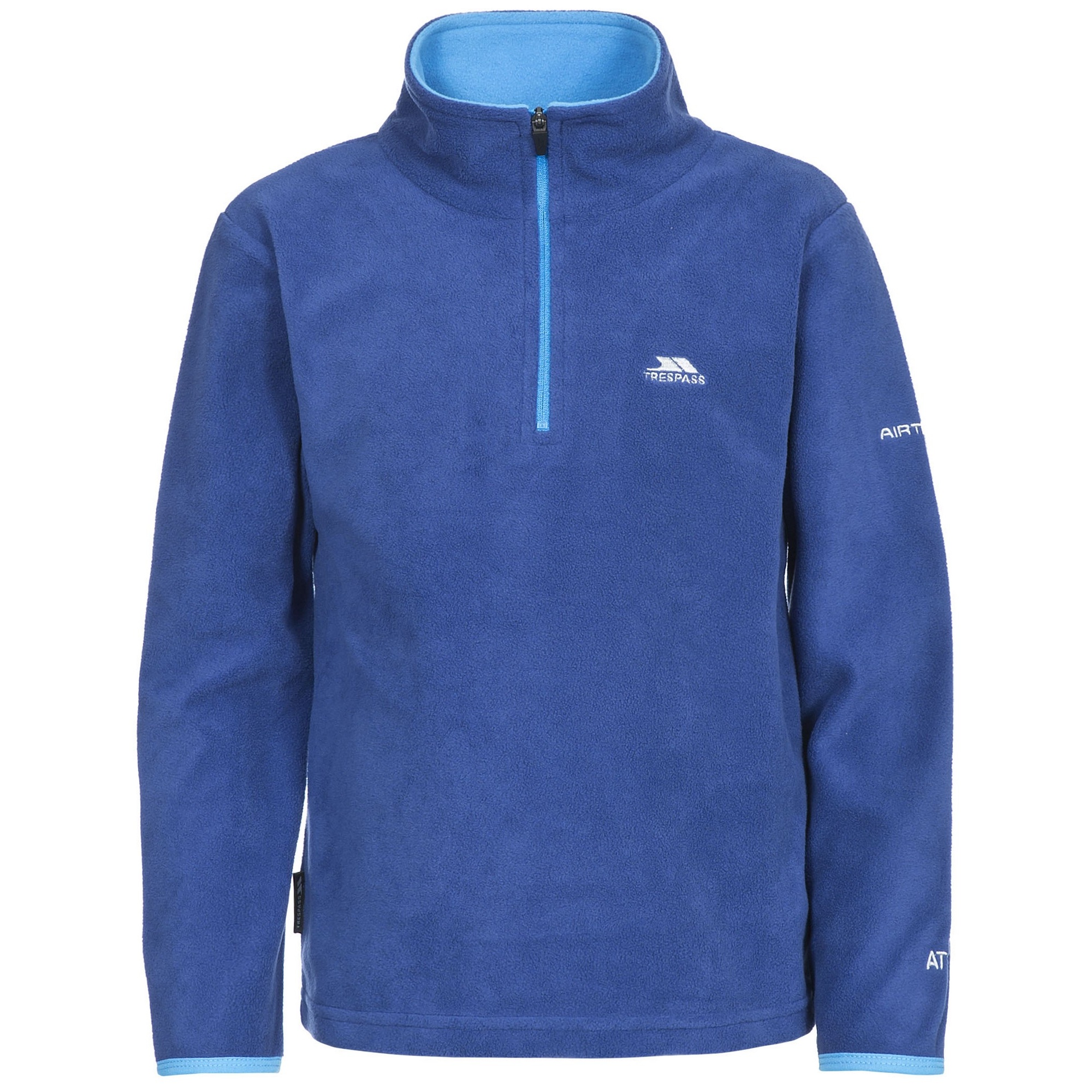 Trespass Childrens Boys Etto Half Zip Fleece Top - Blue - Size 5-6y