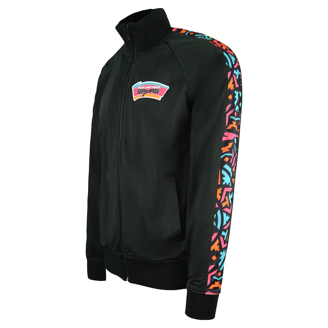 San Antonio Zip Up Svart Träningsjacka för herrar TRJKDF18006 SASBLCK1 2