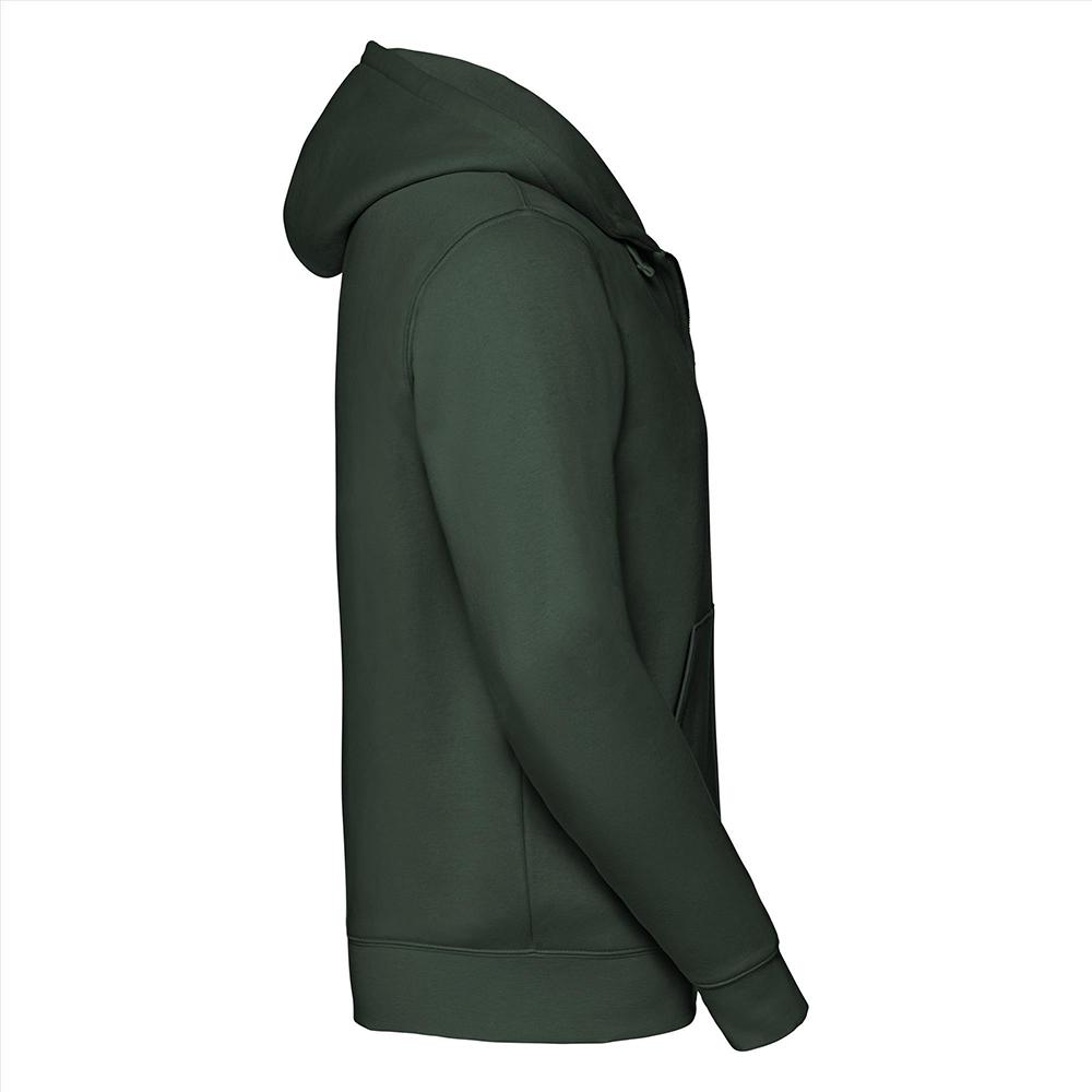 Russell Athletic Russell Mens Authentic Full Zip Hooded Sweatshirt / Hoodie (Bottle Green) herr – bild 2