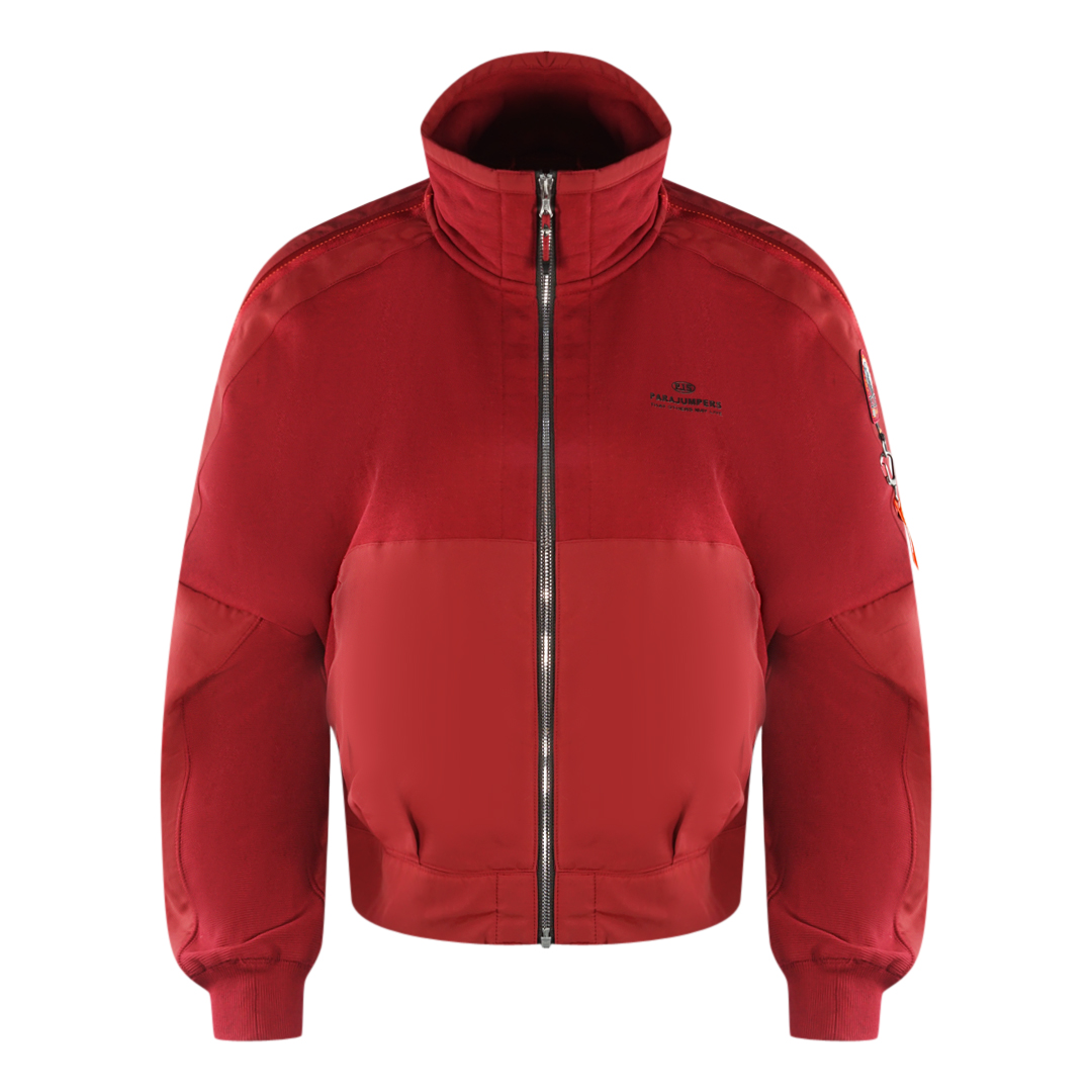 Thumbnail - Parajumpers Jadie Rio Roter Zip-Up Pullover
