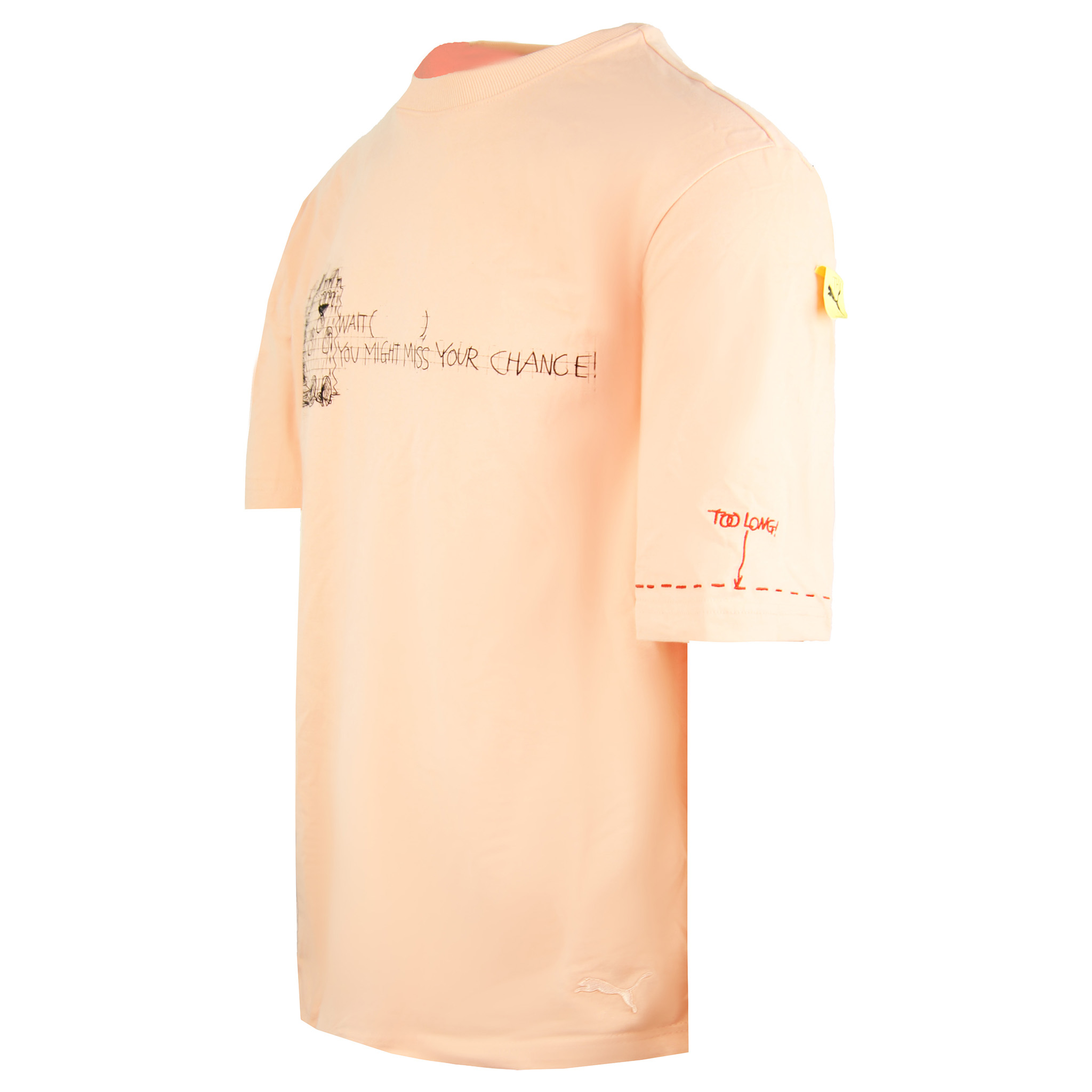 Puma x Michael Lau Long Tee Kortärmad Crew Neck Peach T-shirt för herrar 530362 26 – bild 2