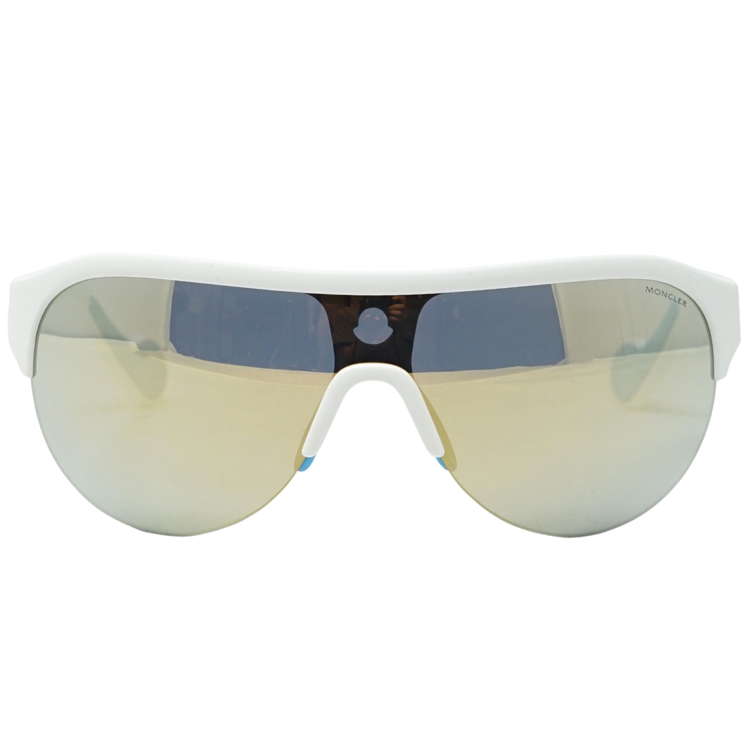 Moncler ML0049 21C Oo Weisse Sonnenbrille