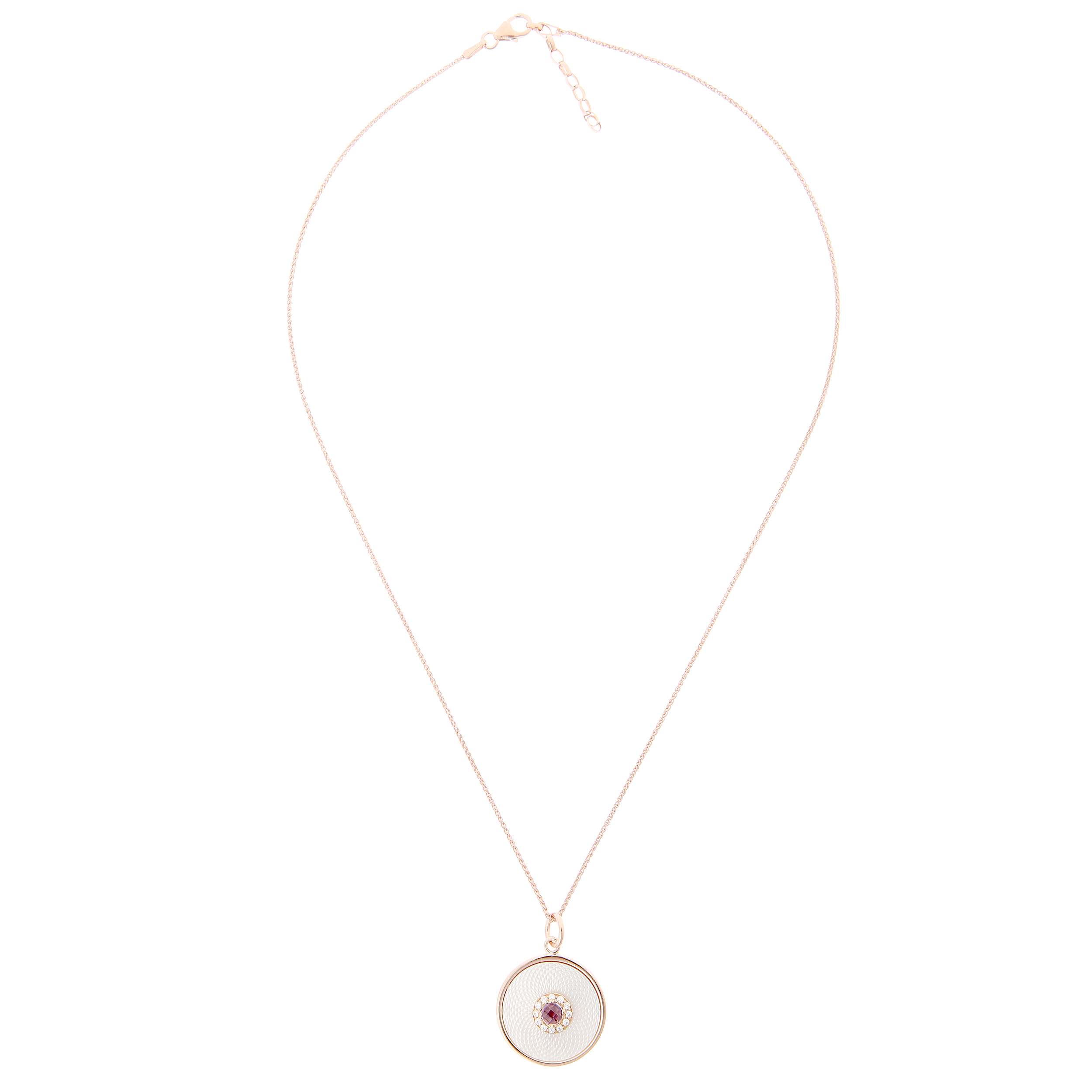 Orphelia 'Fia' Damenkette mit Anhänger aus 925er Sterlingsilber, Rosé, ZH-7293