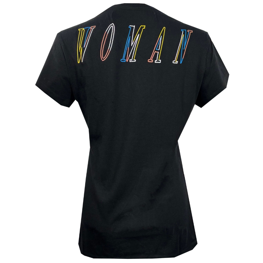 Off-White Woman Logo Svart T-shirt dam – bild 2