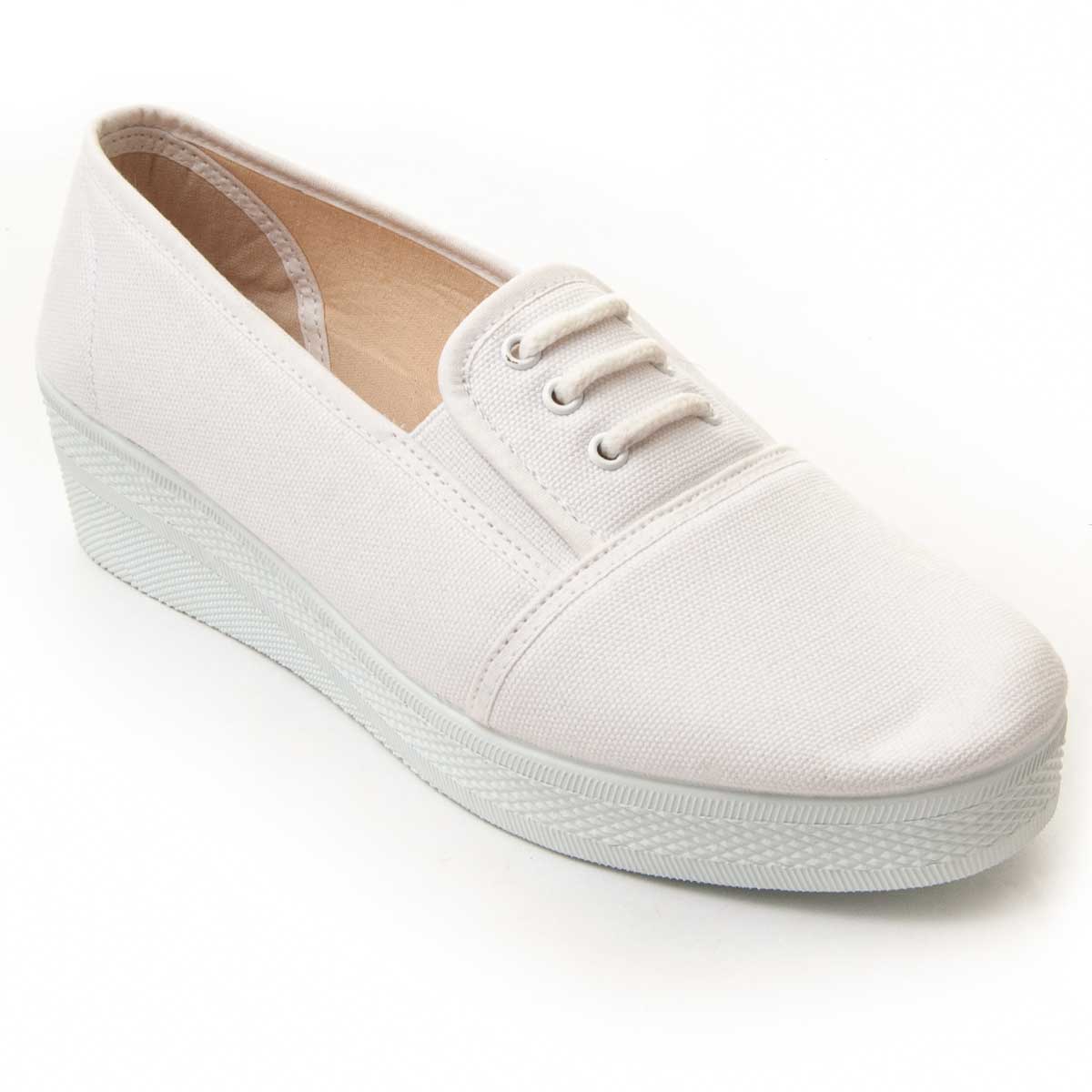 Northome Zapatilla Cerrada Inglesa En Blanco