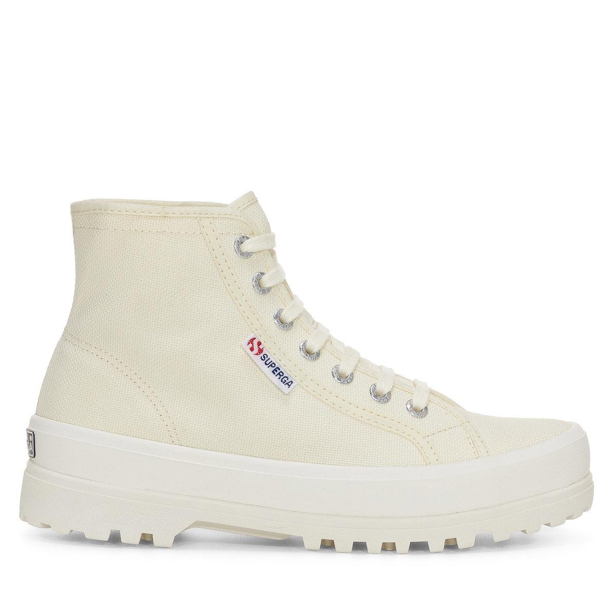 Superga Womens/Ladies 2341 Cotu Alpina High Tops (Natural Beige/Avorio) - Size UK 4