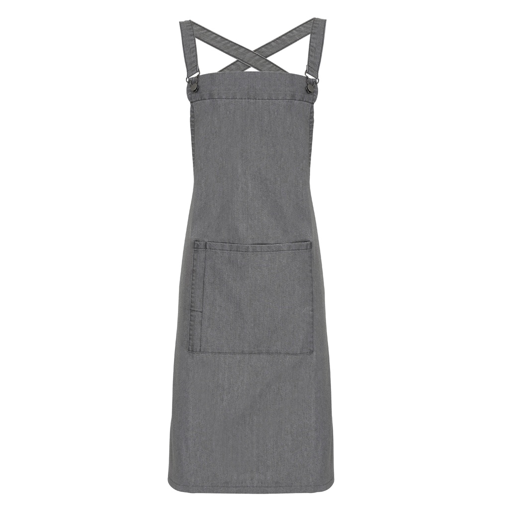 Thumbnail - Premier Cross Back Barista Latzschürze (Grey Denim)