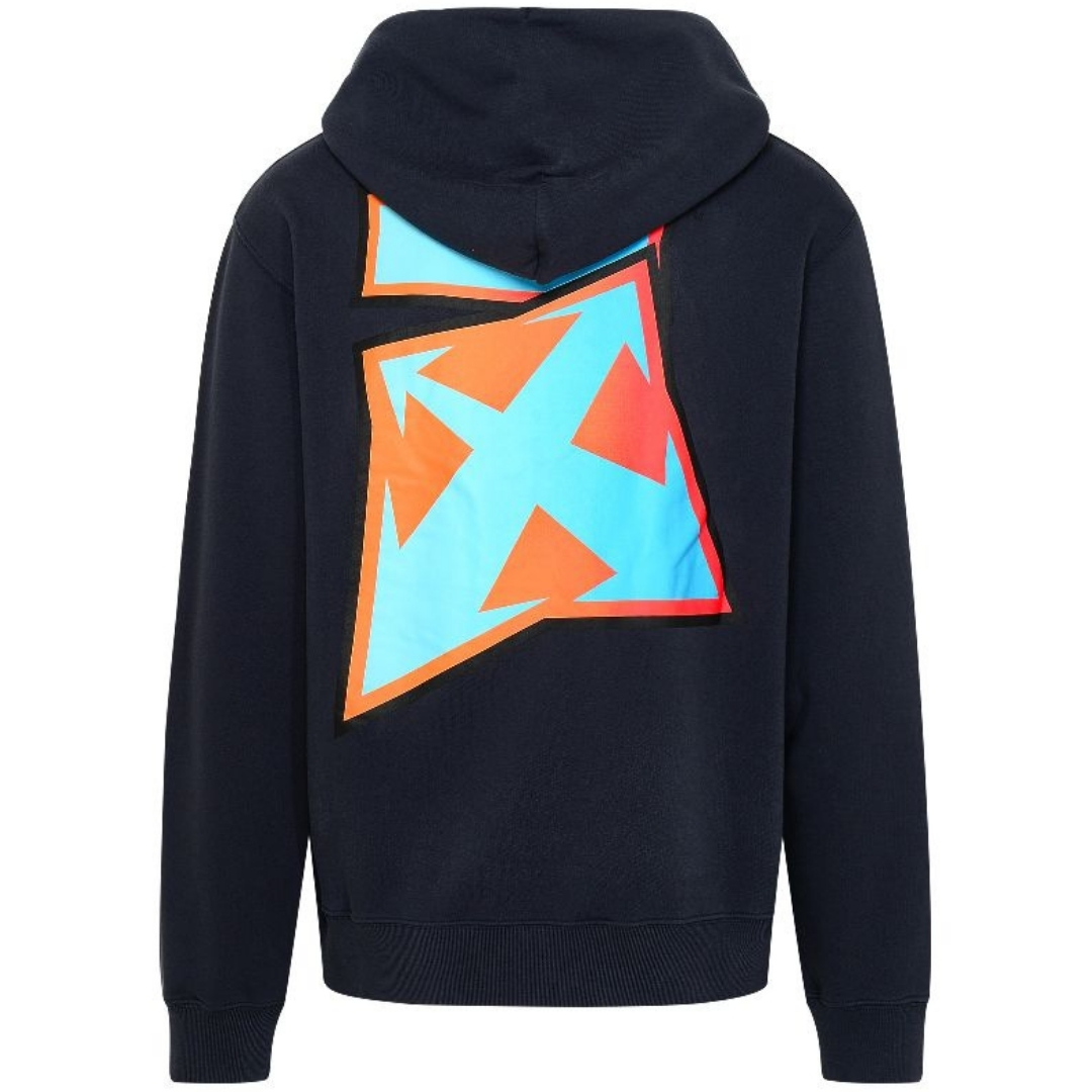Degrade Thunder Slim Fit Navy Blue Hoodie 2