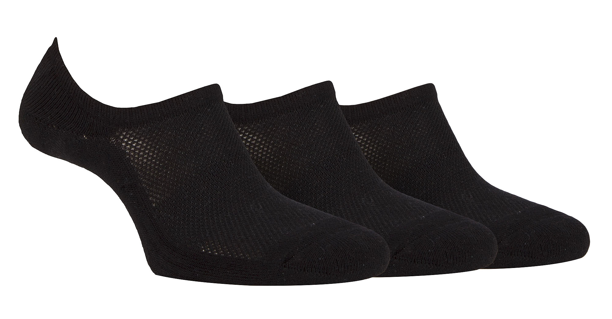 Thumbnail - Damen Bamboo No Show Socken | Jeep | Atmungsaktiv Anti Blister gepolstert unsichtbare Socken mit Anti-Rutsch-Ferse Grip ...