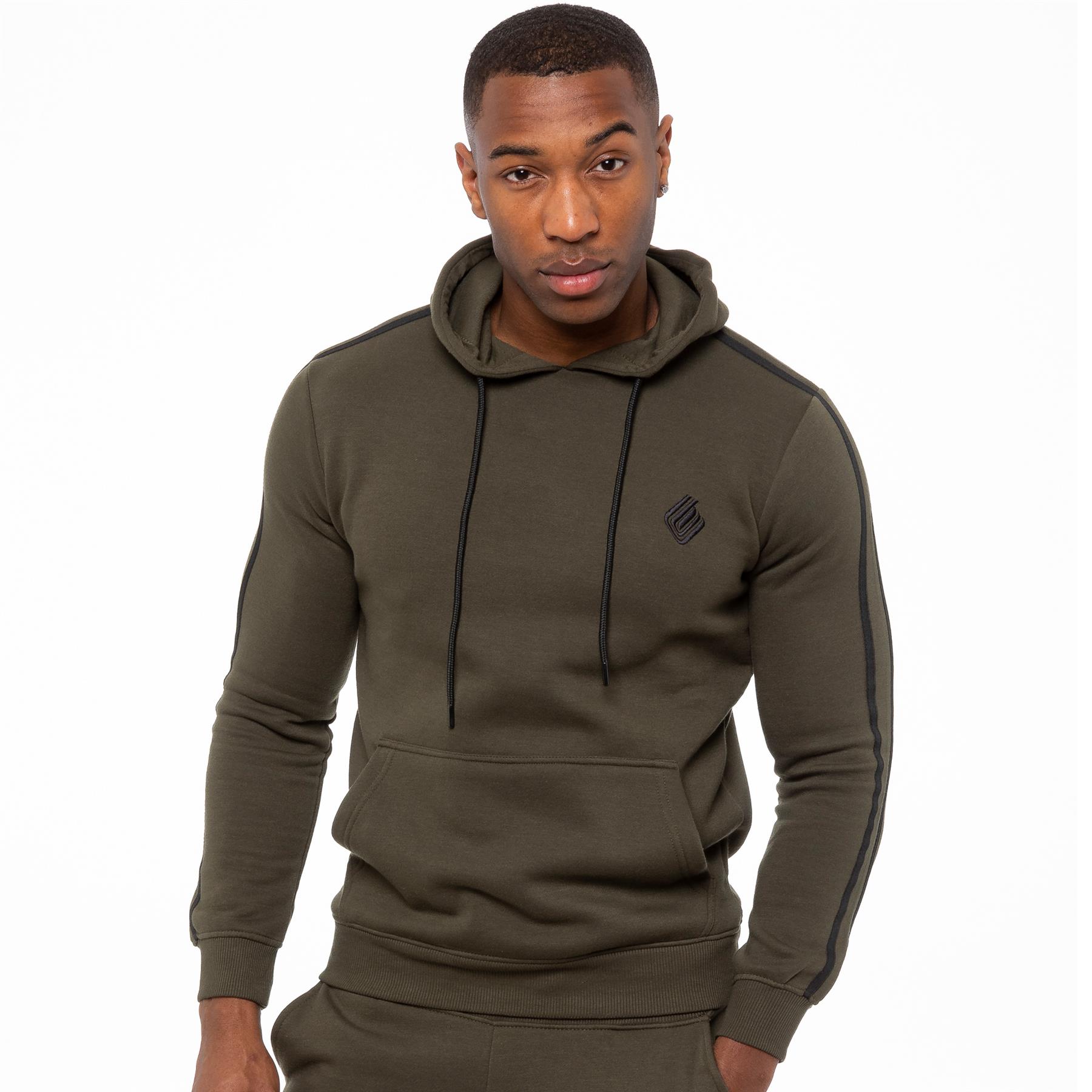Thumbnail - Gestreifter Herren Pullover Hoodie