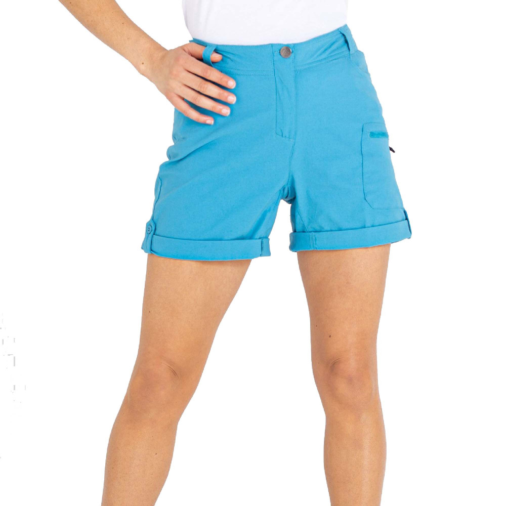 Dare 2B Womens Melodic II Water Repellent Walking Shorts - Blue - Size 16 UK