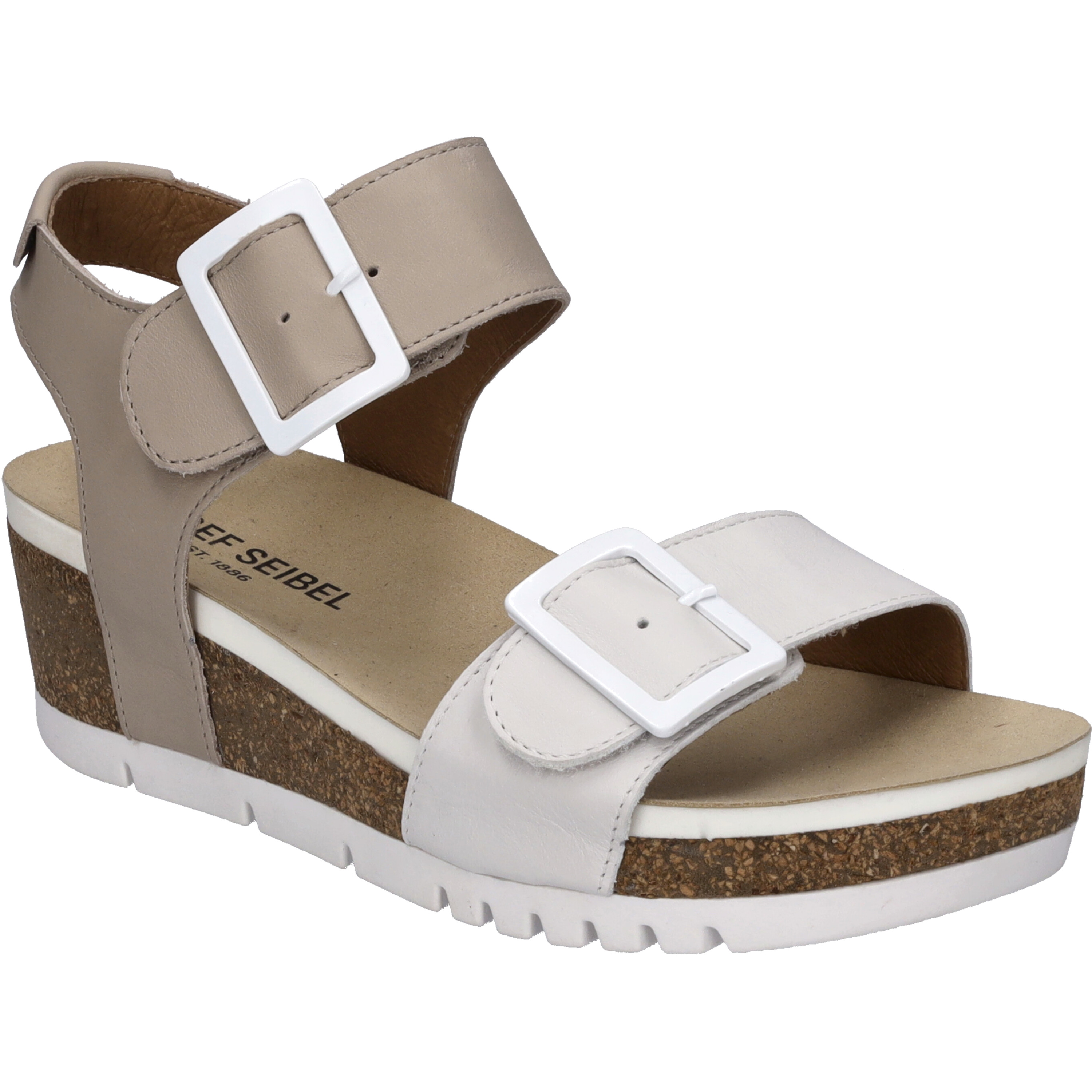 Thumbnail - JOSEF SEIBEL Quinn 02 | Sandale für Damen | Weiß Quinn 02, offwhite-kombi