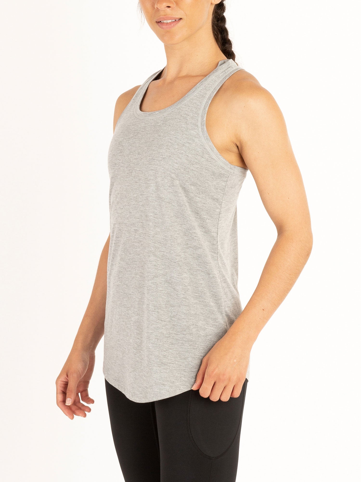 Luke 1977 Womens Plank Gym Vest in Light Grey - Size Small