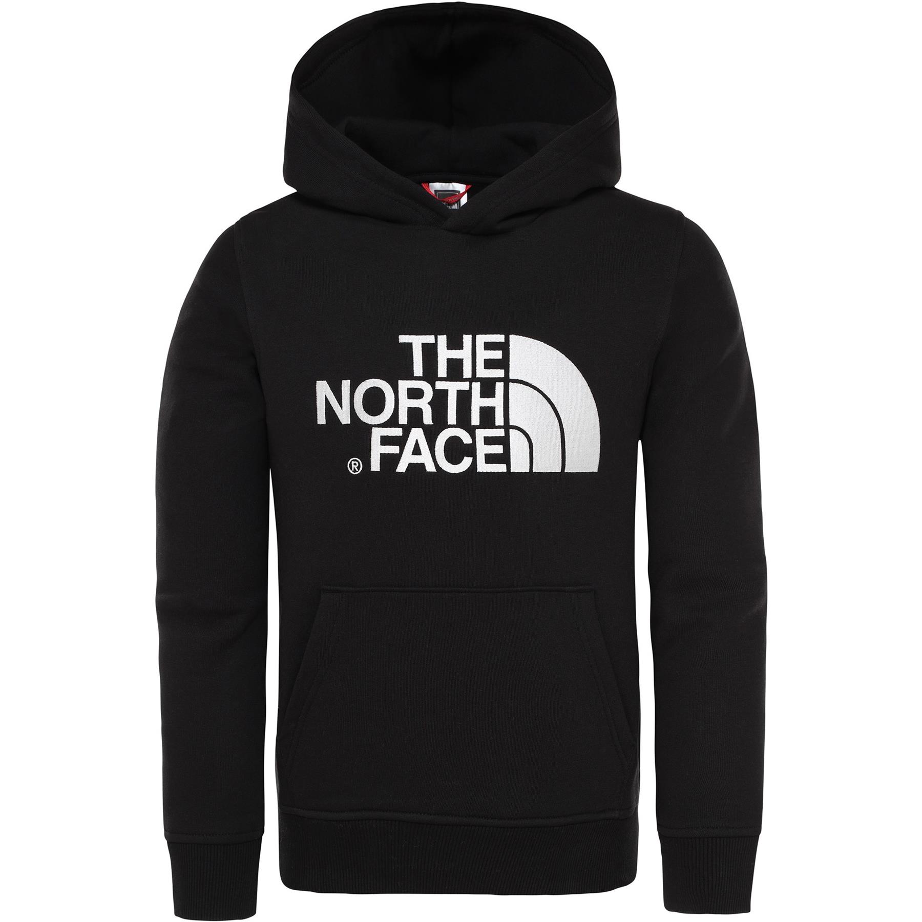 The North Face Unisex Drew Peak Borduur Hoodie Zwart voor kinderen