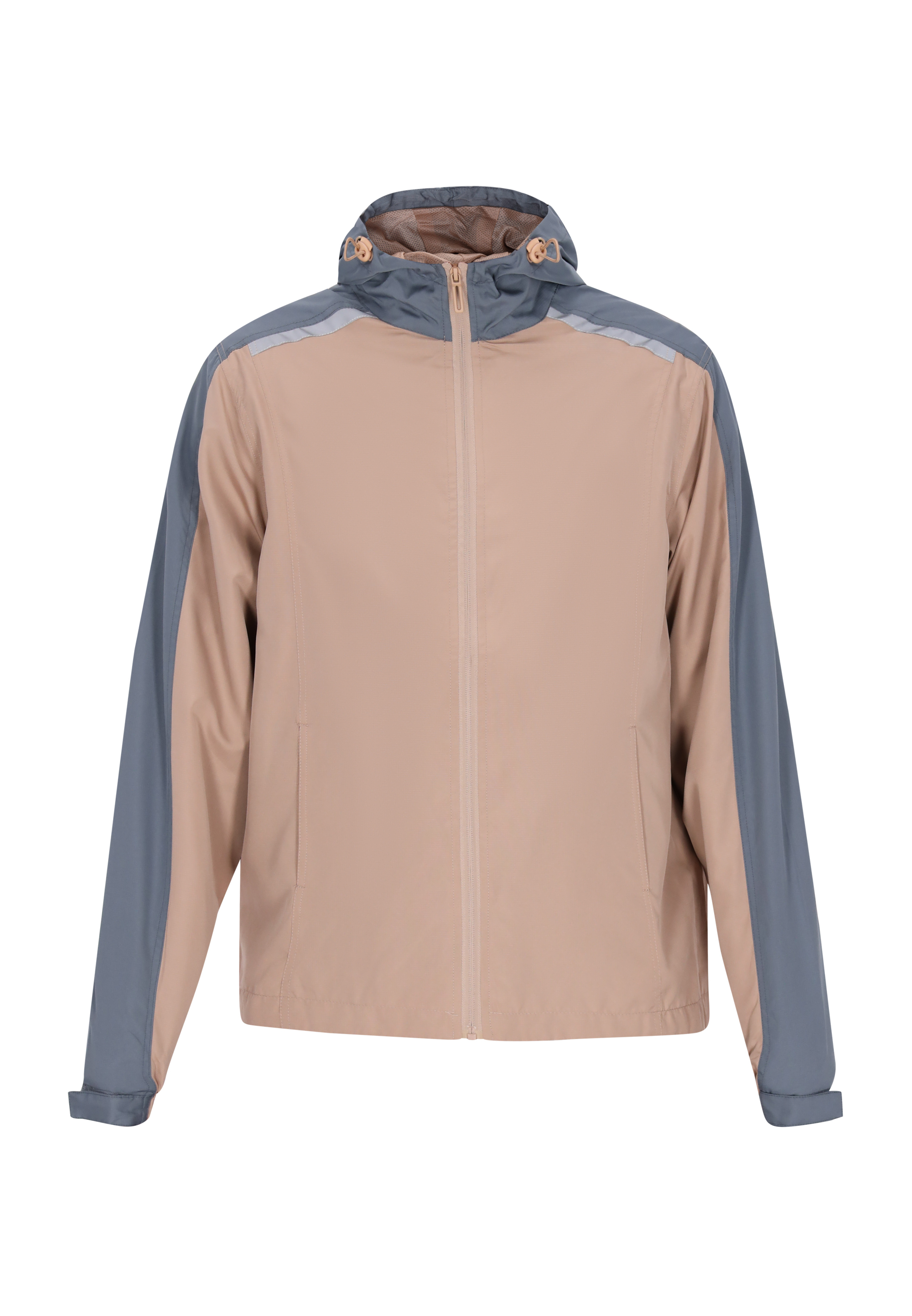 Thumbnail - Mo Jacke Herren Beige Türkis Grau