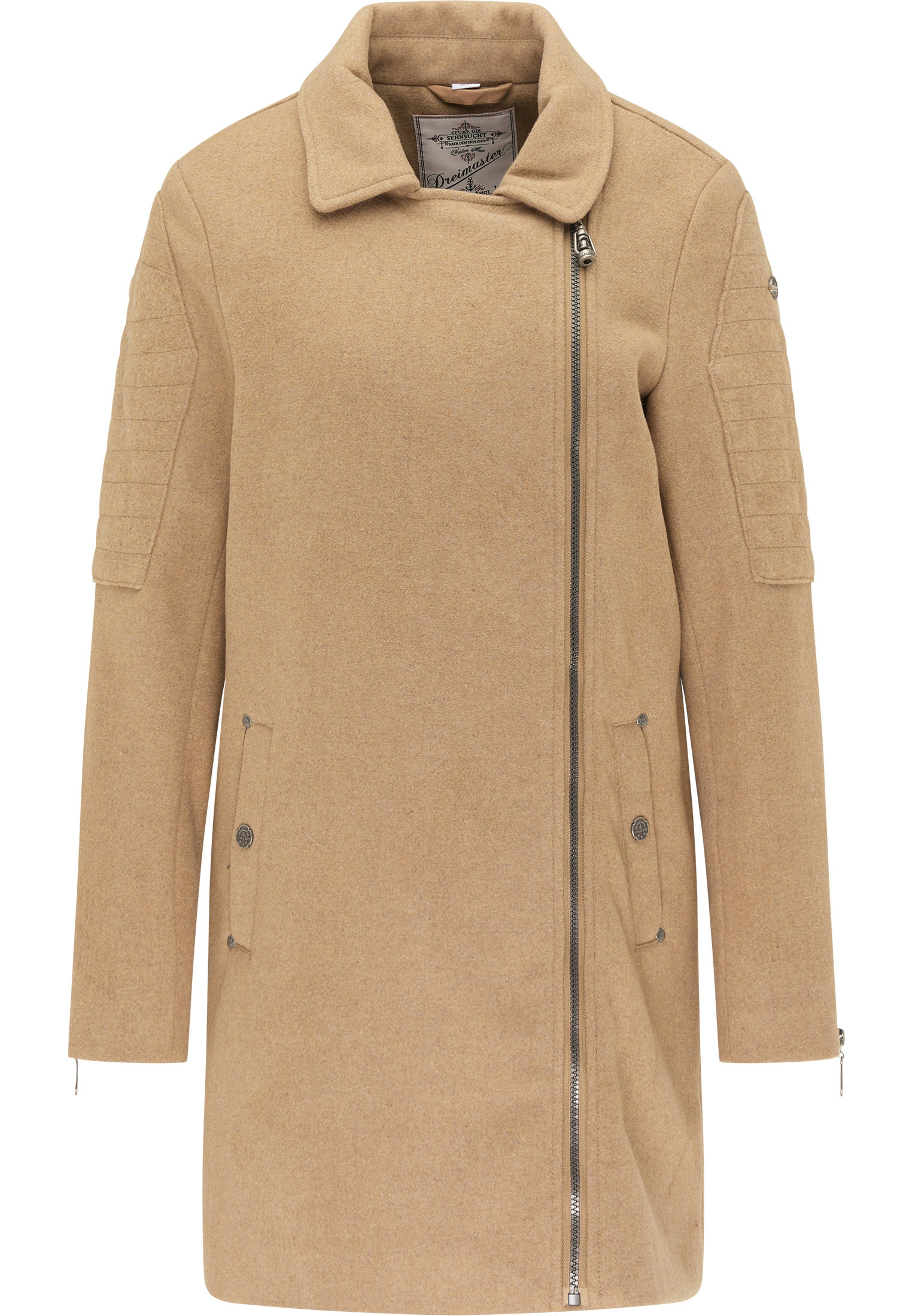 Dreimaster Jas Dames beige melange