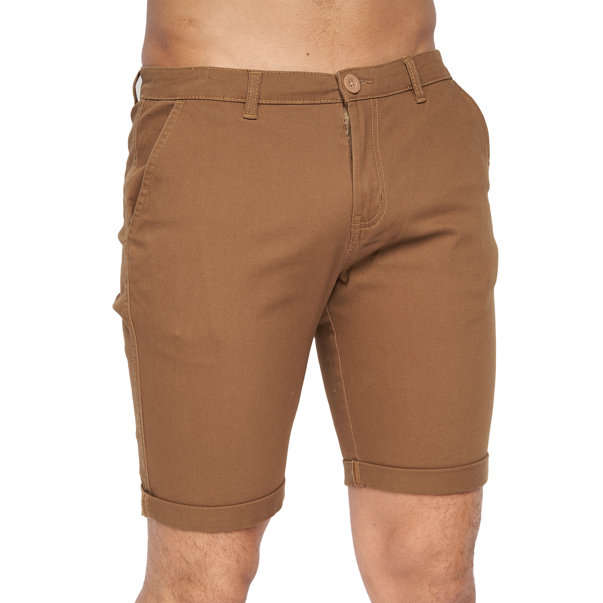 Thumbnail - Crosshatch - "Sinwood" Shorts für Herren (Zimt)