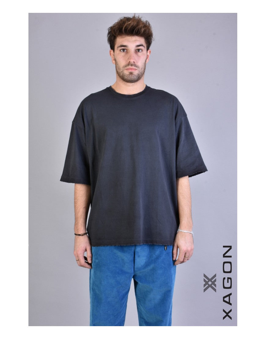 Thumbnail - Xagon T-shirt Oversize Herren Schwarz