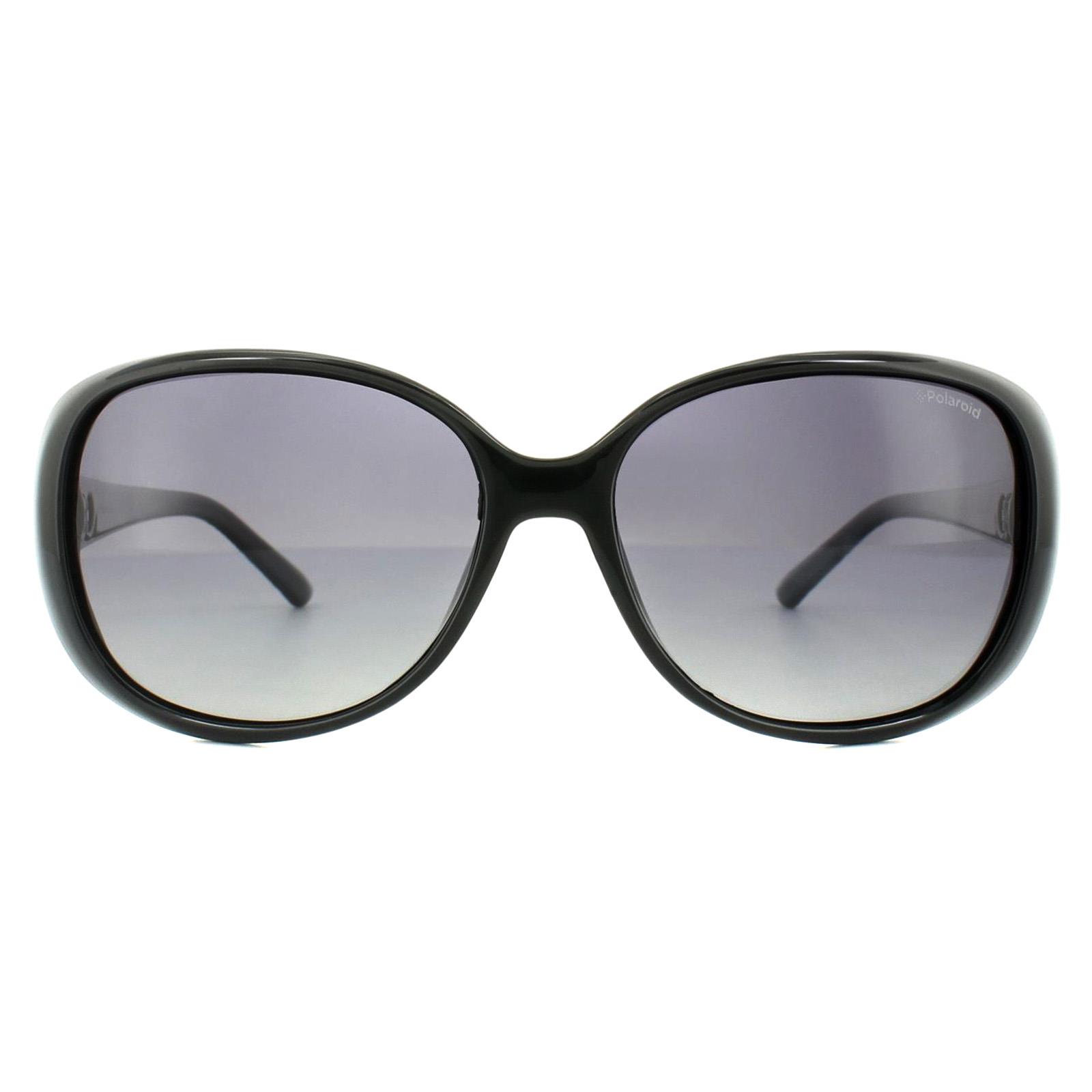 Thumbnail - Polaroid Butterfly Womens Schwarz Grau Gradient Polarisierte Sonnenbrille