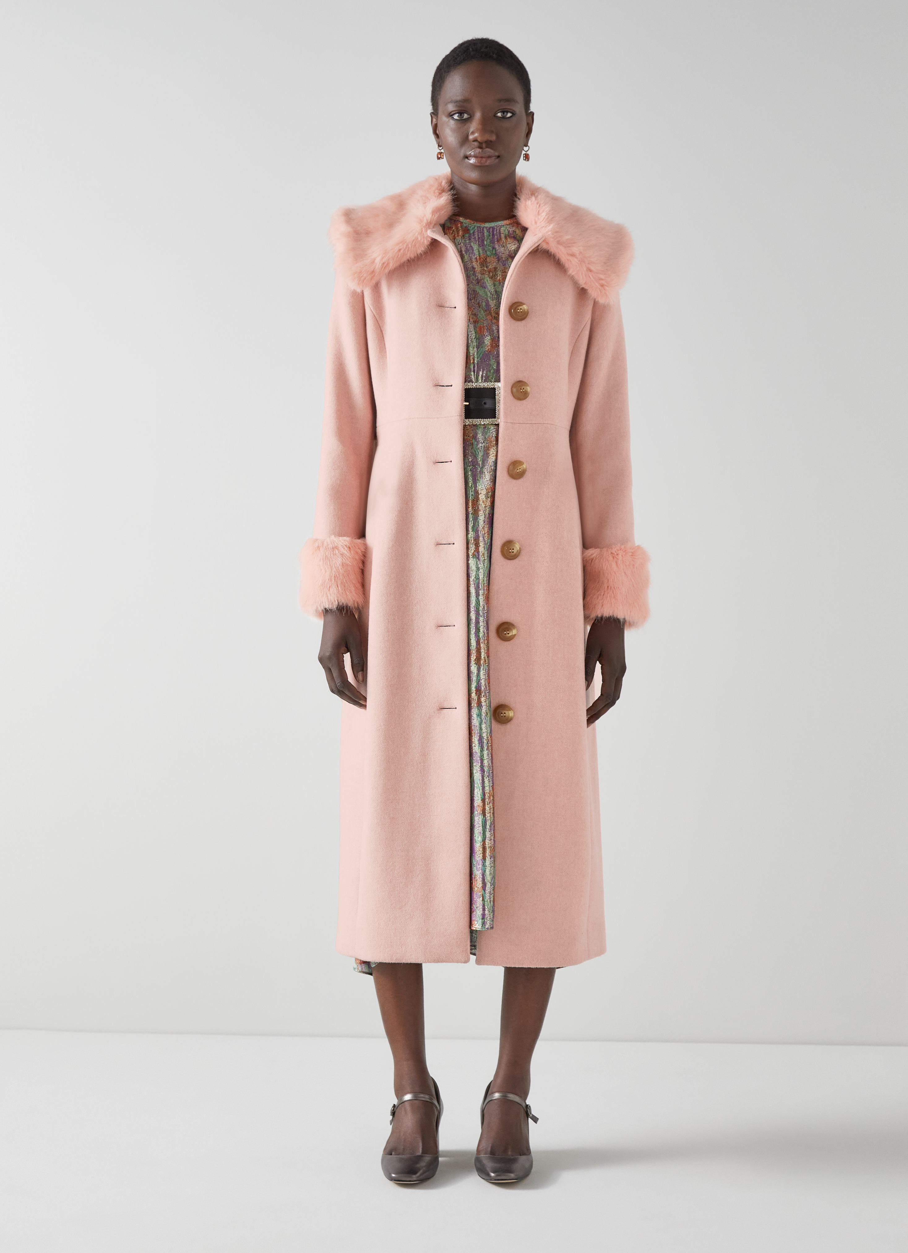 LK Bennett Womens Bryony Coats,Pink – Size 12 UK