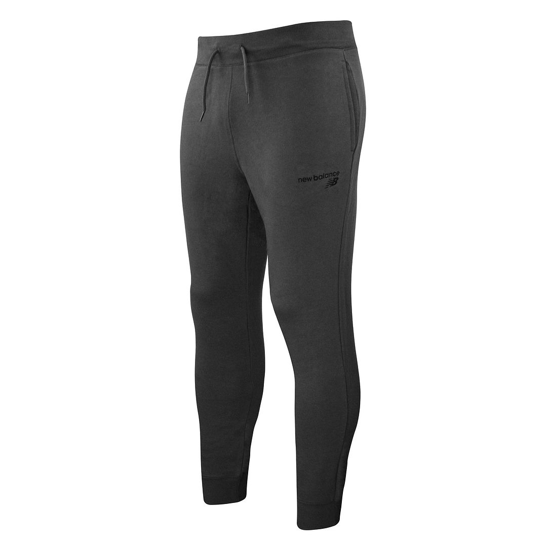 New Balance Stretch Graphic Logo Grå Herr Classic Core Träningsbyxor MP03901 HC – bild 2