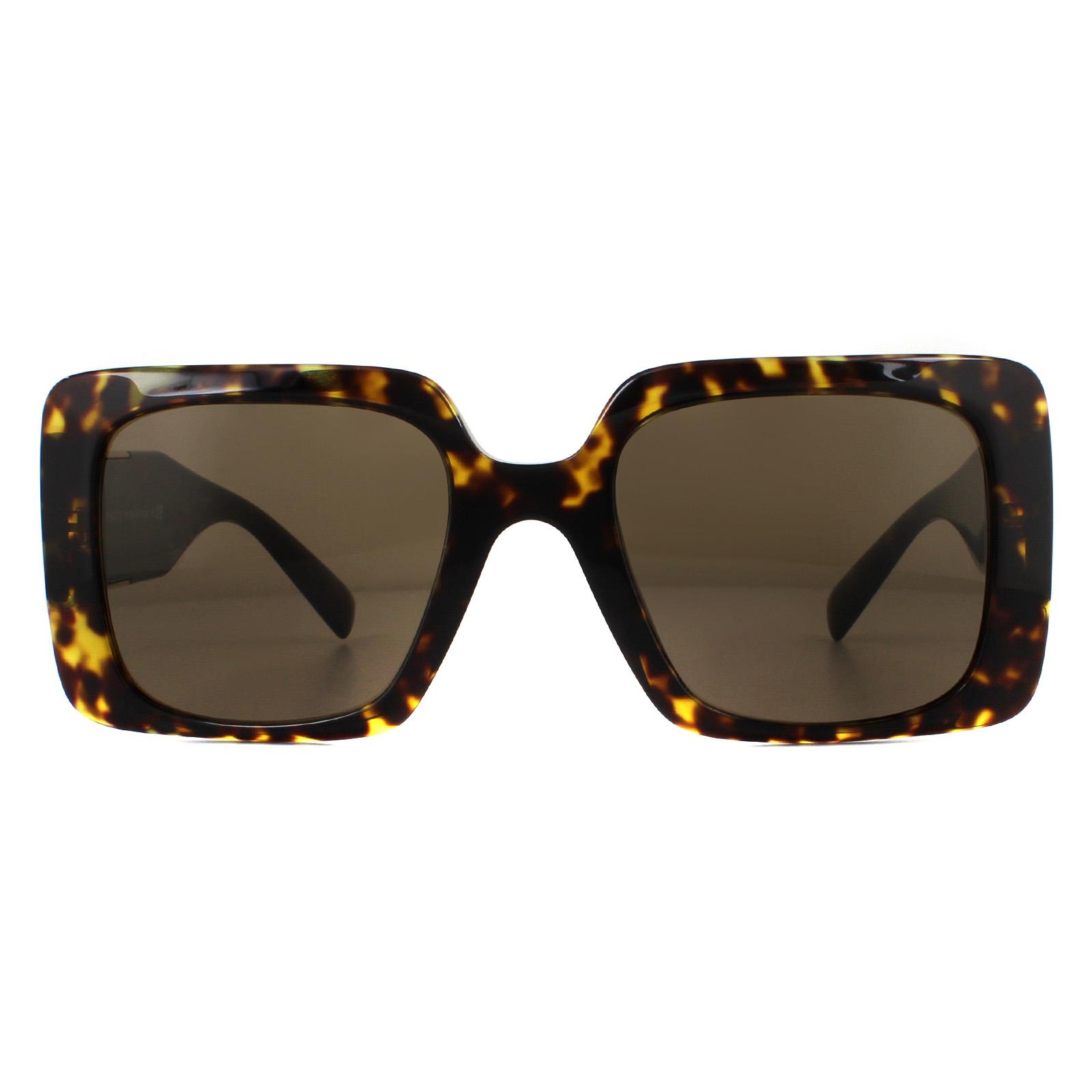 Thumbnail - Versace Square Womens Havanna Dunkelbraun Sonnenbrille