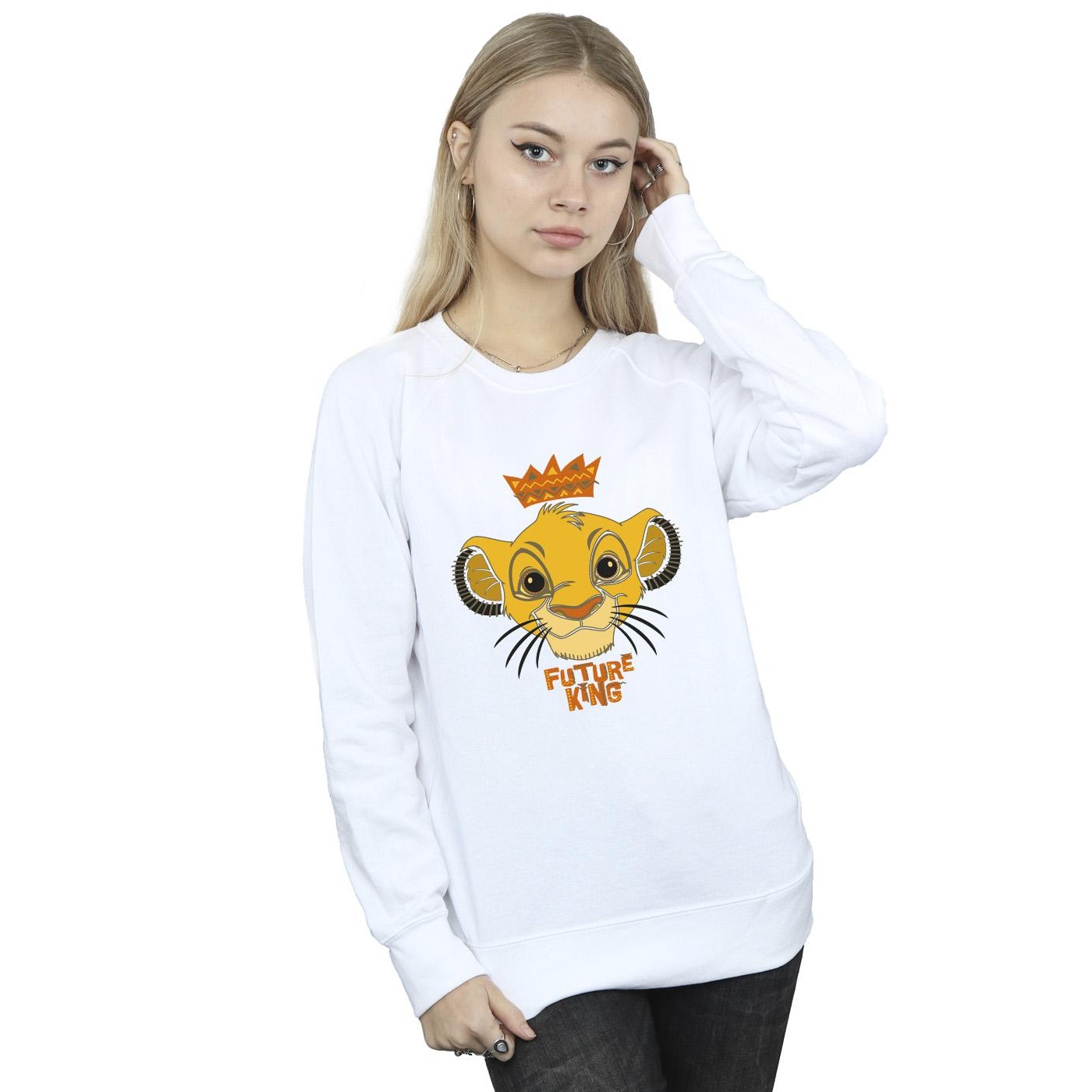 Disney Womens/Ladies The Lion King Future King Sweatshirt (White) dam – bild 2