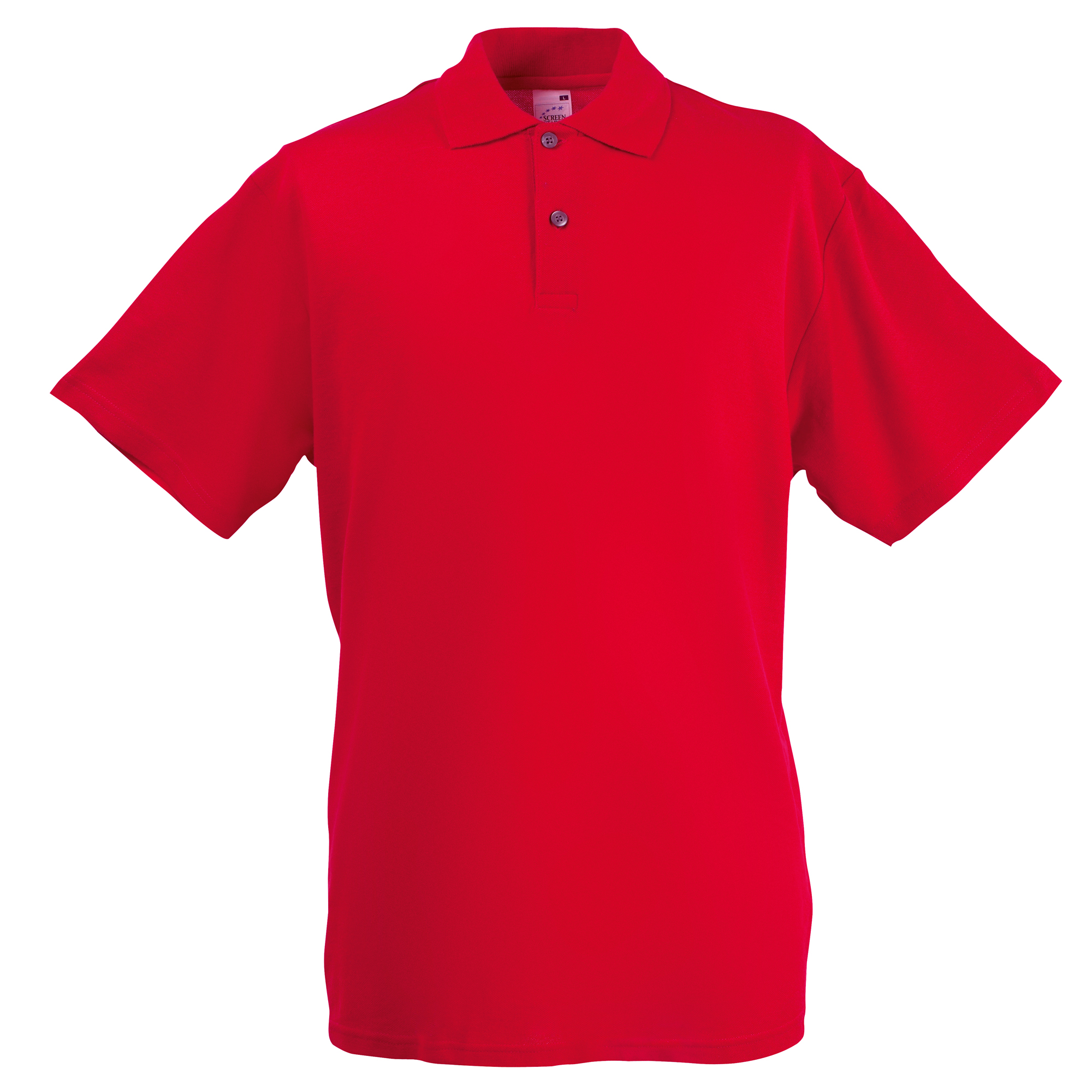 Fruit of the Loom Heren Screen Stars Original Korte Mouw Poloshirt (Rood)