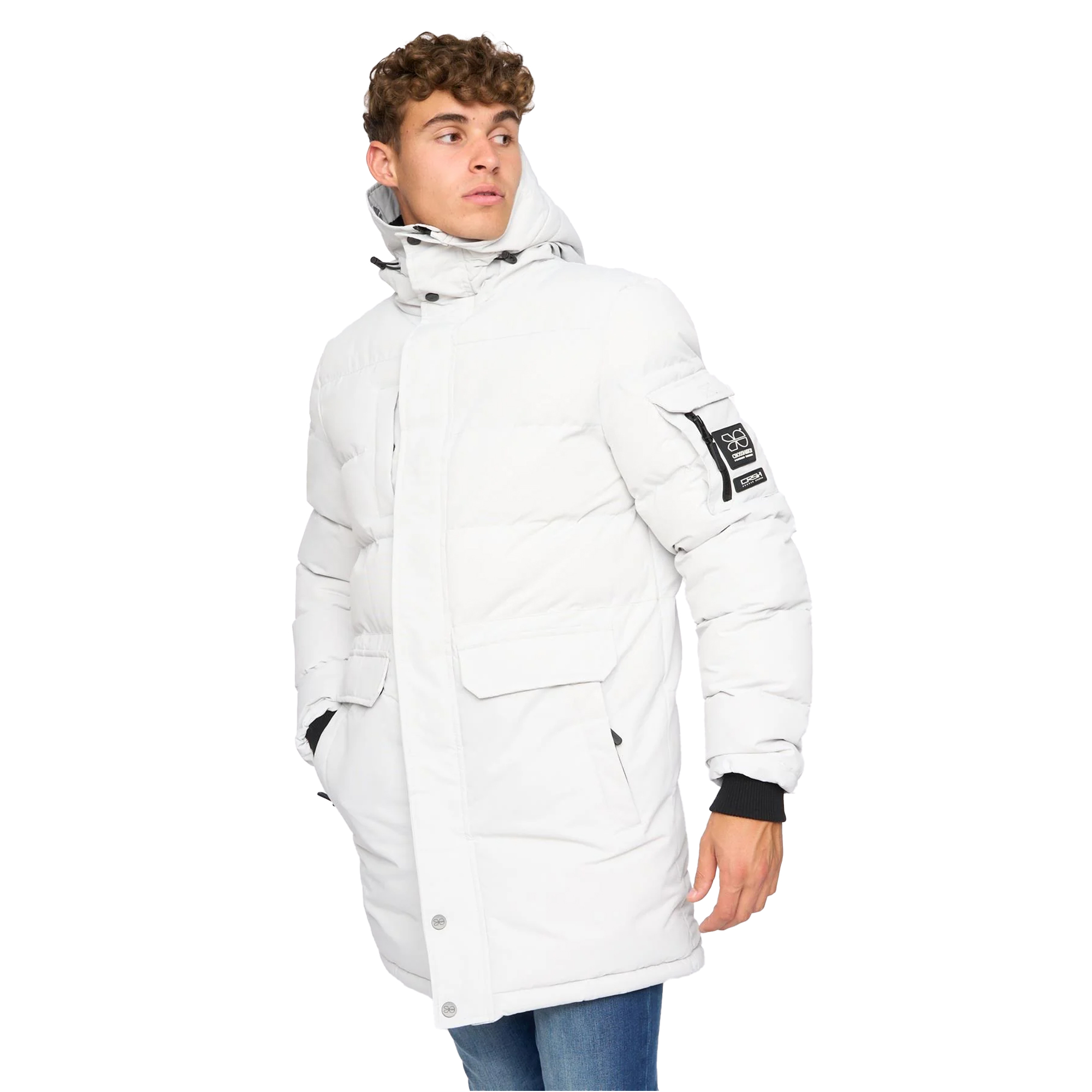 Crosshatch Heren Milwaka lange gewatteerde jas (Stopverf)