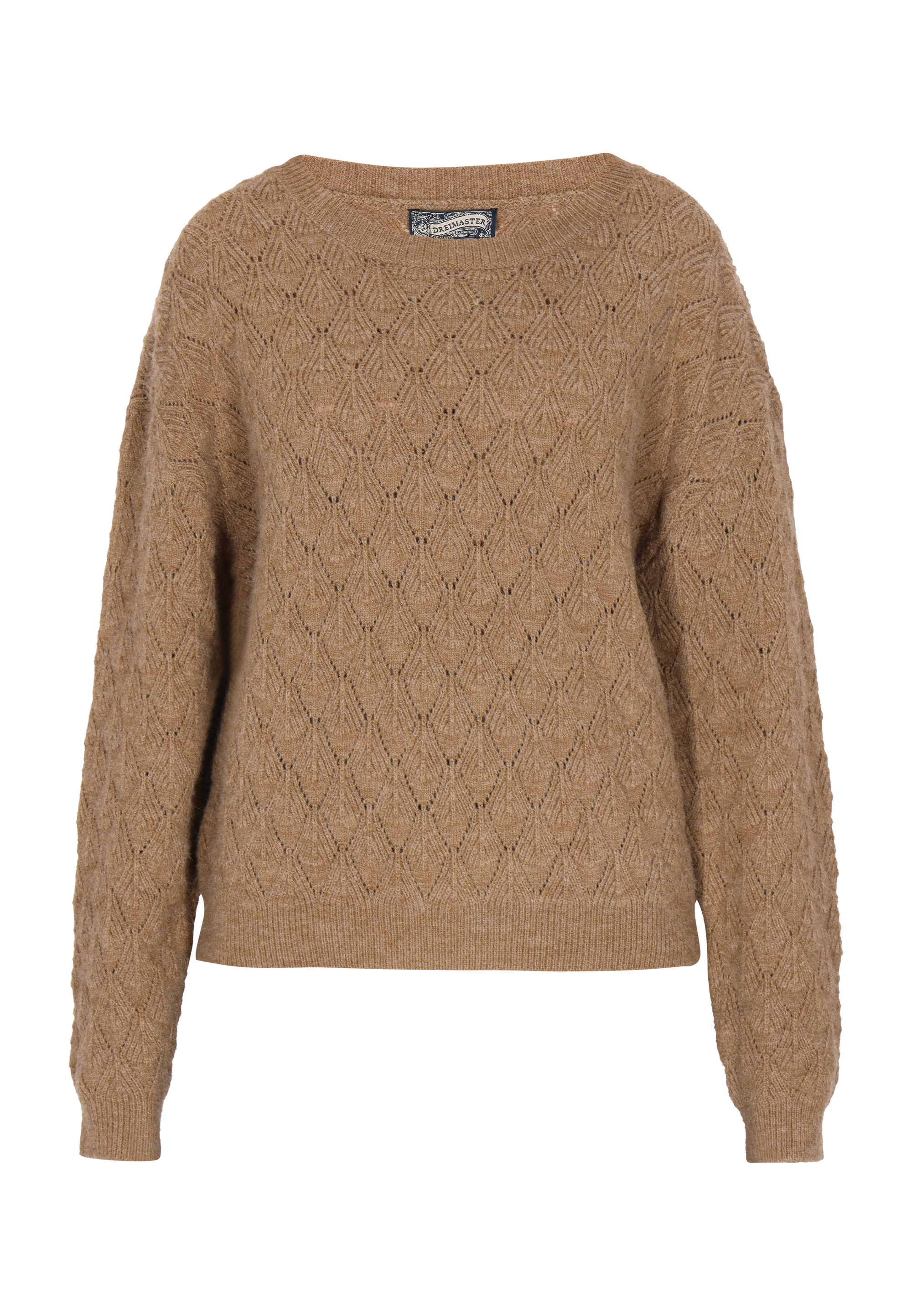 Thumbnail - Dreimaster Pullover Damen Braun Beige