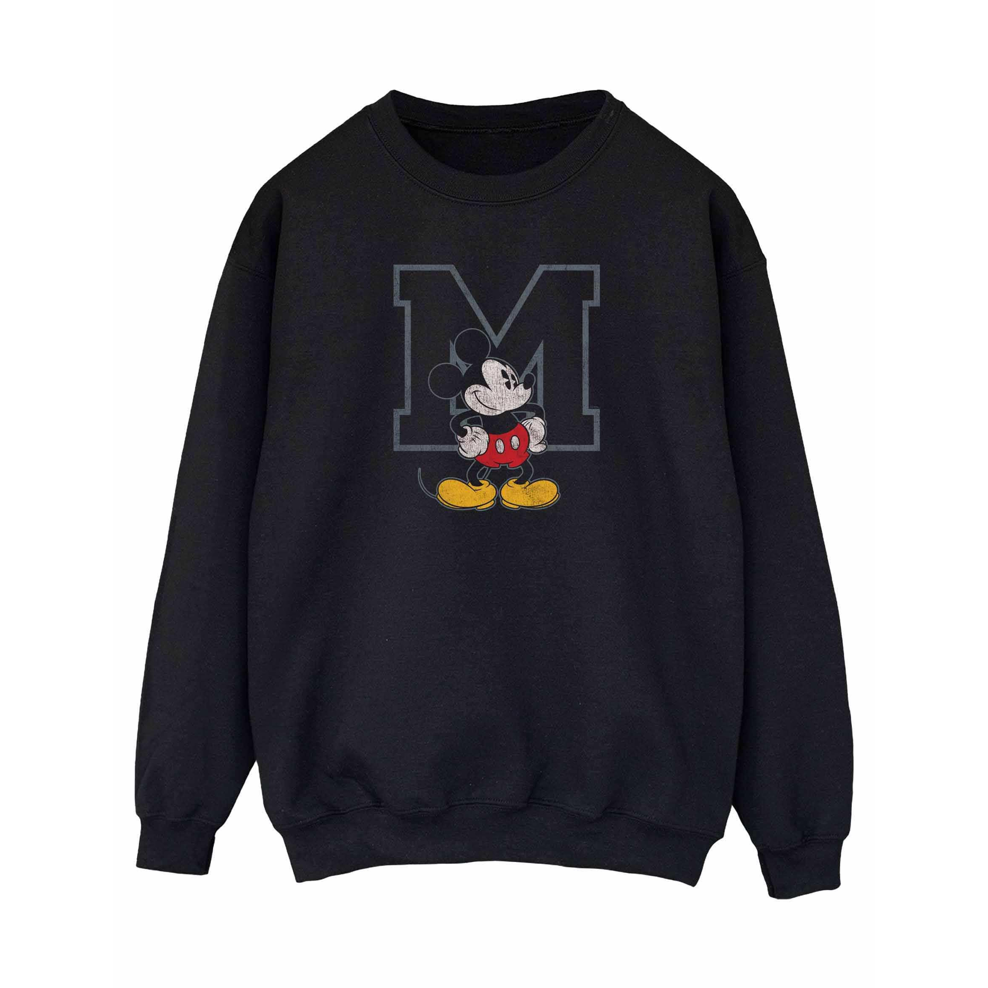 Thumbnail - Disney Damen/Damen Classic M Mickey Mouse Sweatshirt (Schwarz)