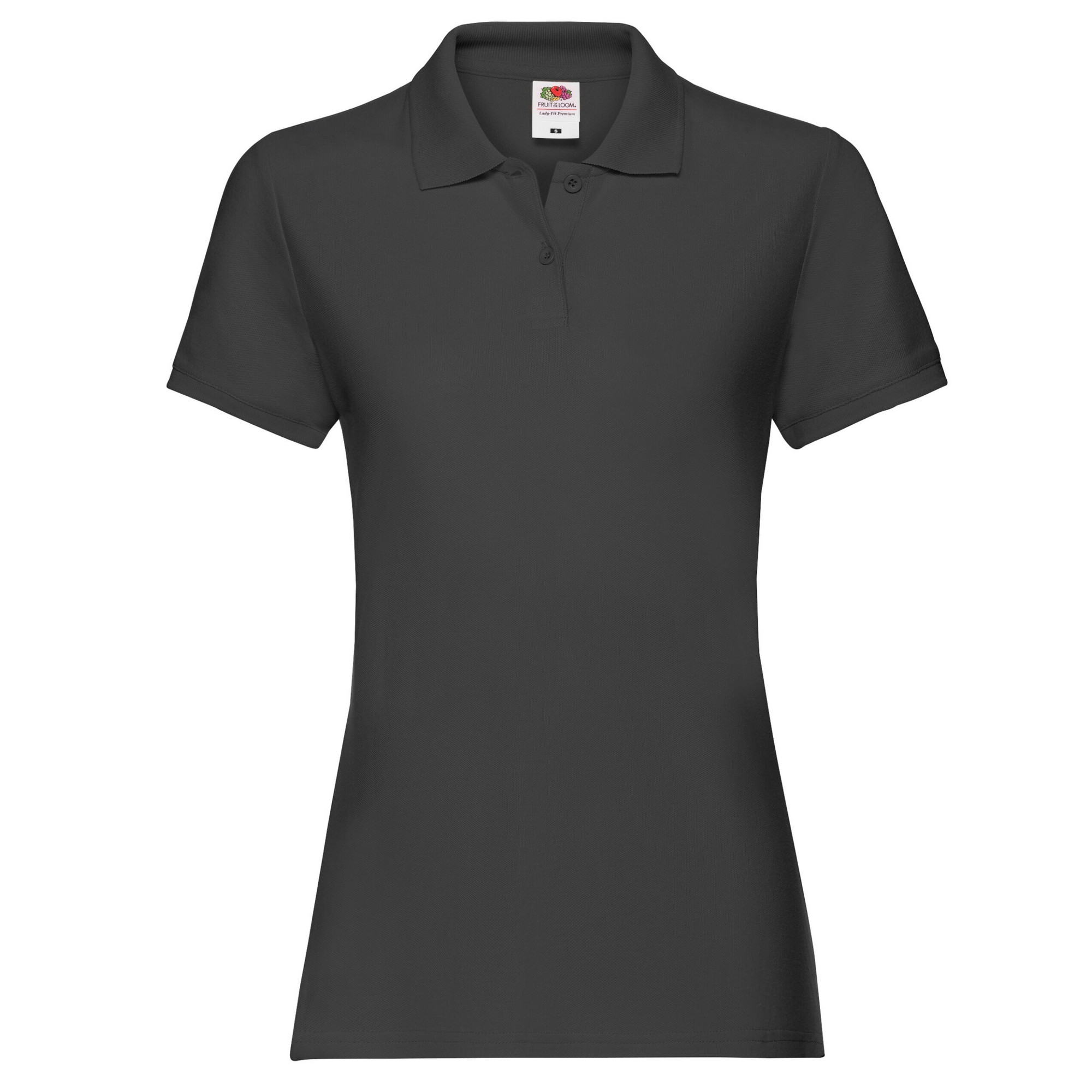 Thumbnail - Fruit of the Loom - "Premium" Poloshirt für Damen (Schwarz)