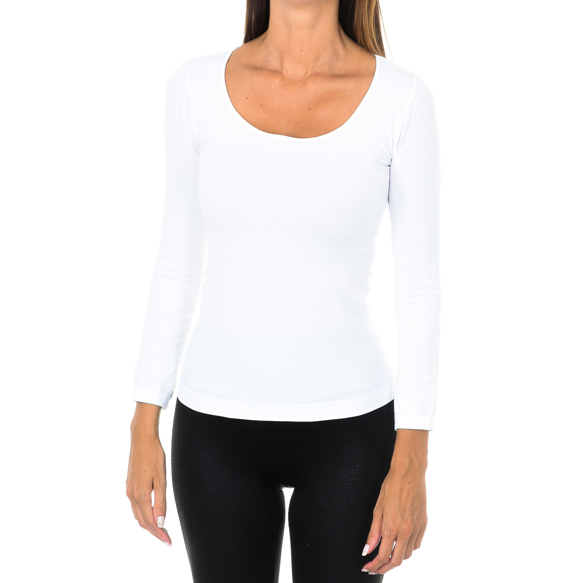 Thumbnail - Dakota Langarm-Rundhals-T-Shirt 210397 Damen