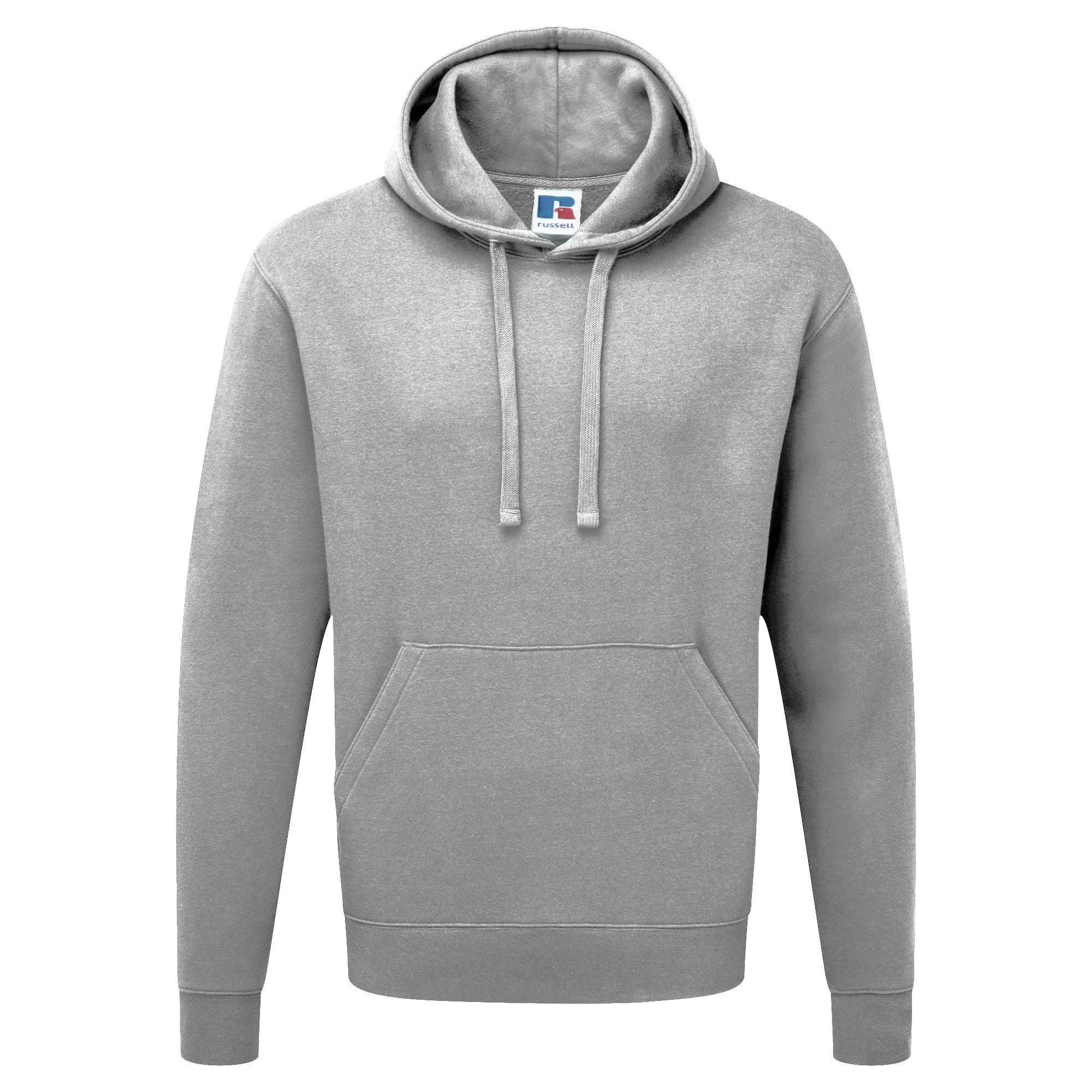 Russell Mens Authentic Hooded Sweatshirt / Hoodie (Ljus Oxford)