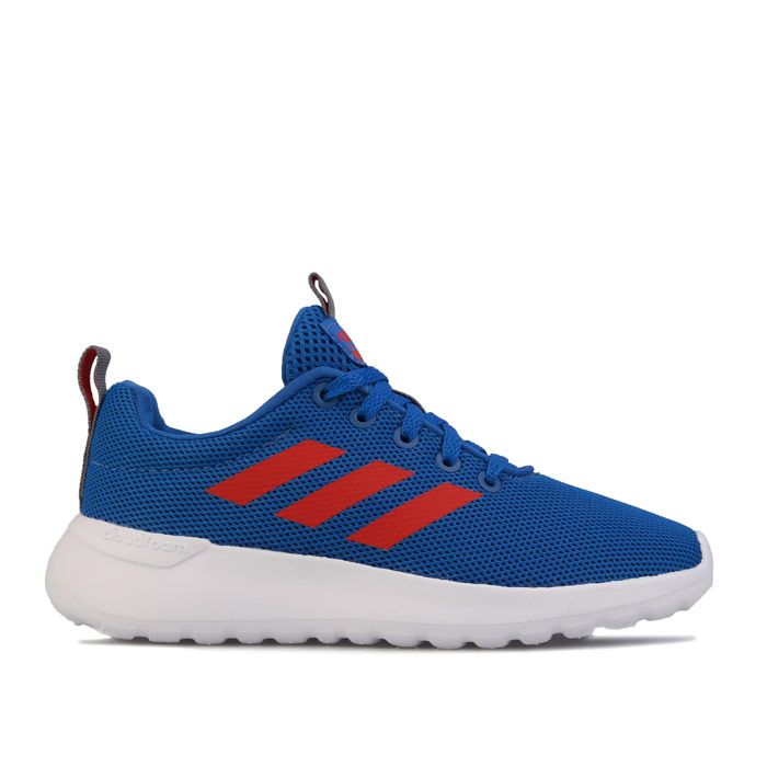 Boy's adidas Childrens Lite Racer CLN Trainers in Blue red