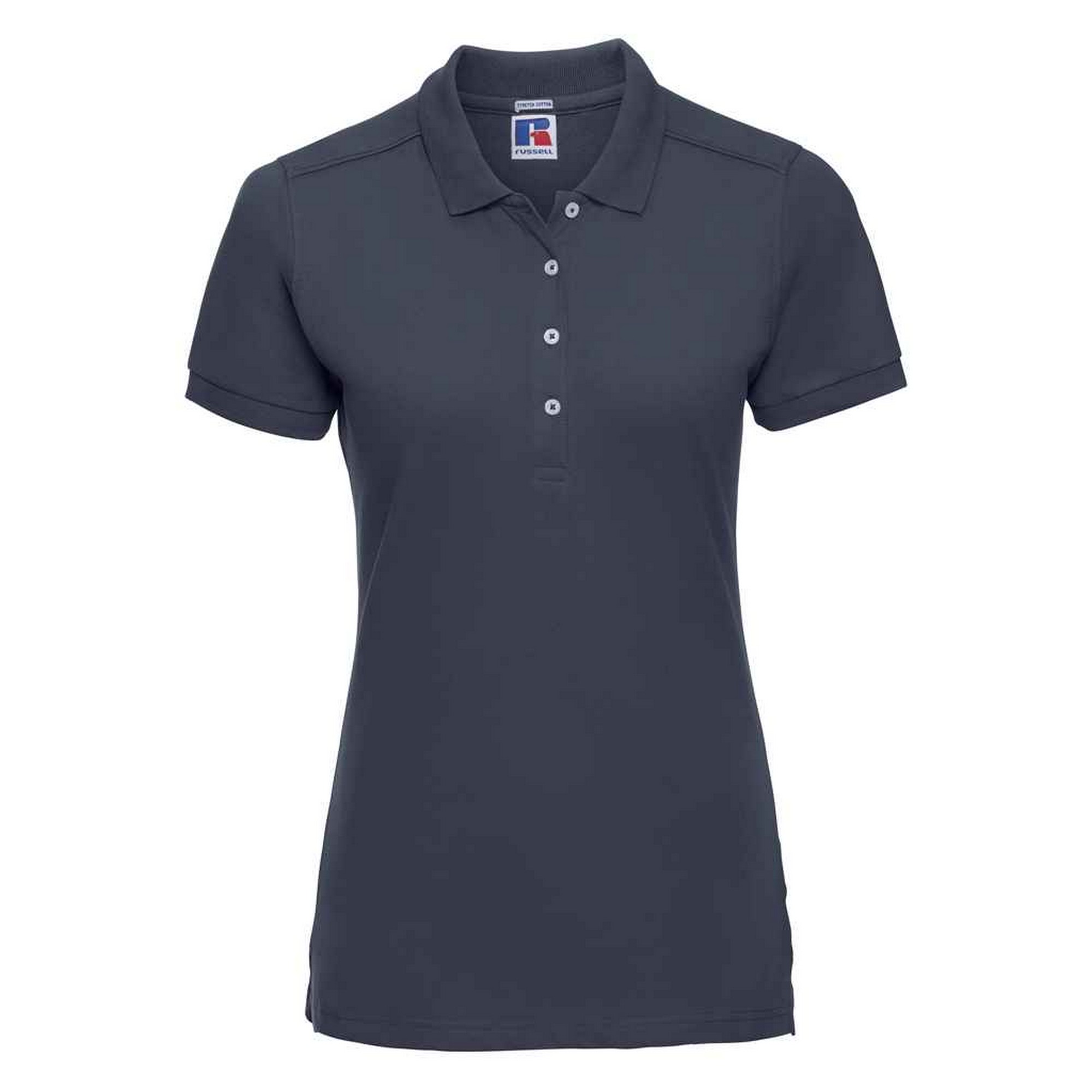 Thumbnail - Russell - Poloshirt Stretch für Damen (Dunkelblau)