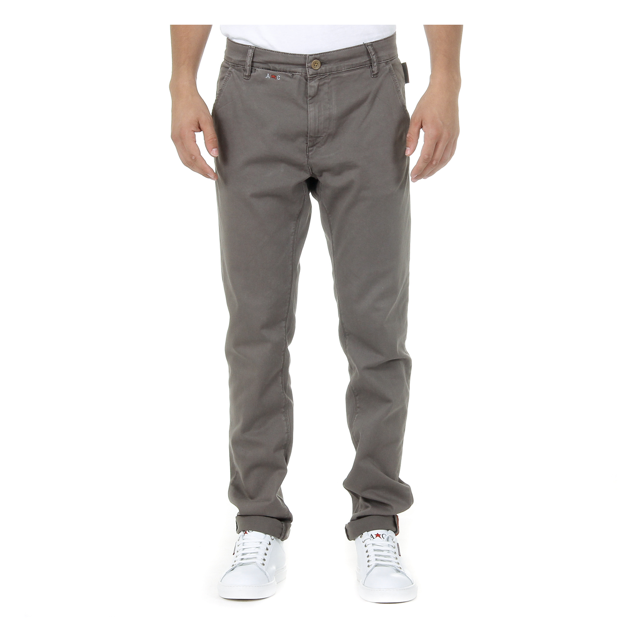 Andrew Charles By Andy Hilfiger Mens Pants Brown AMARA - Size 40W/34L