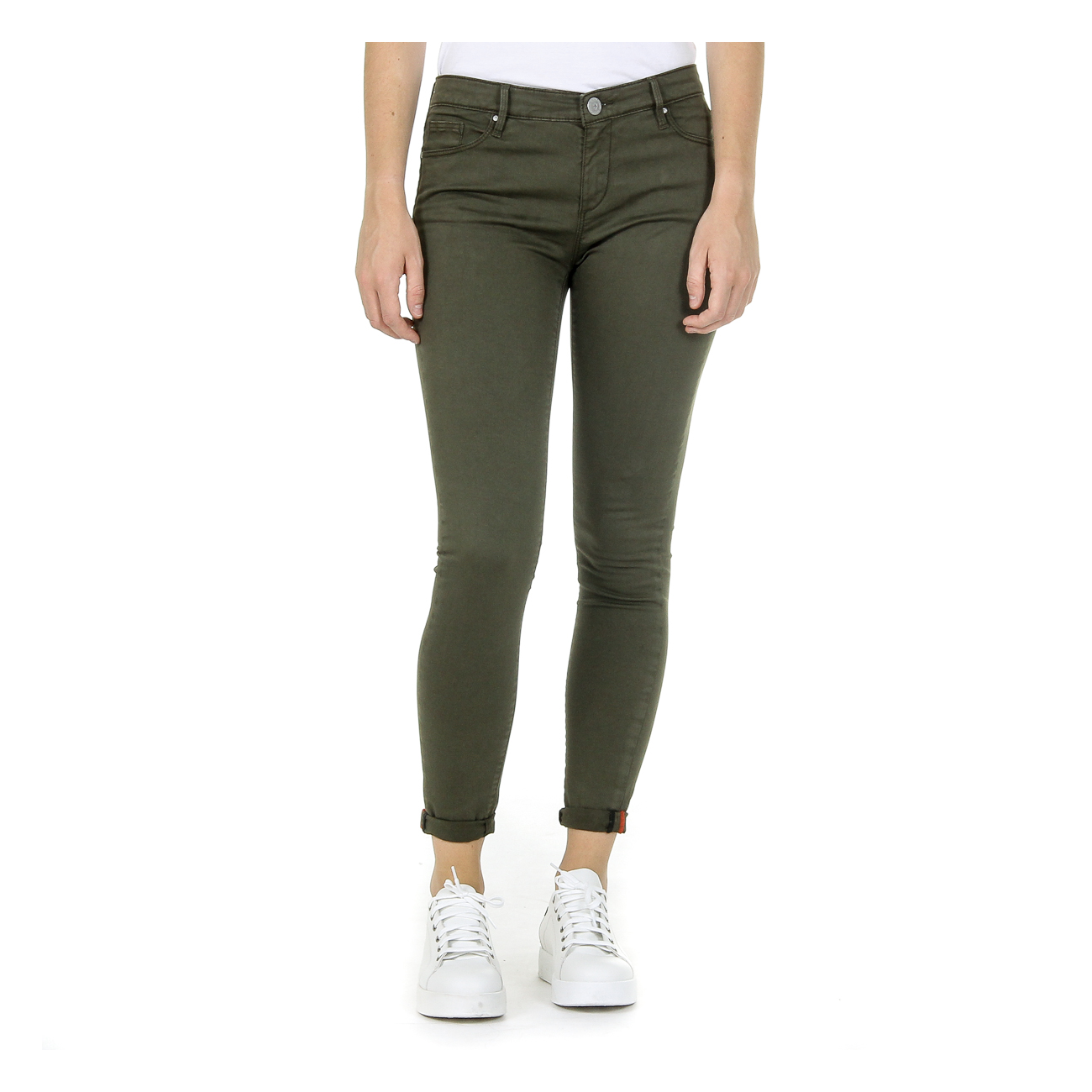 Andrew Charles By Andy Hilfiger Womens Trousers Green CLAIRE - Size 33W/30L