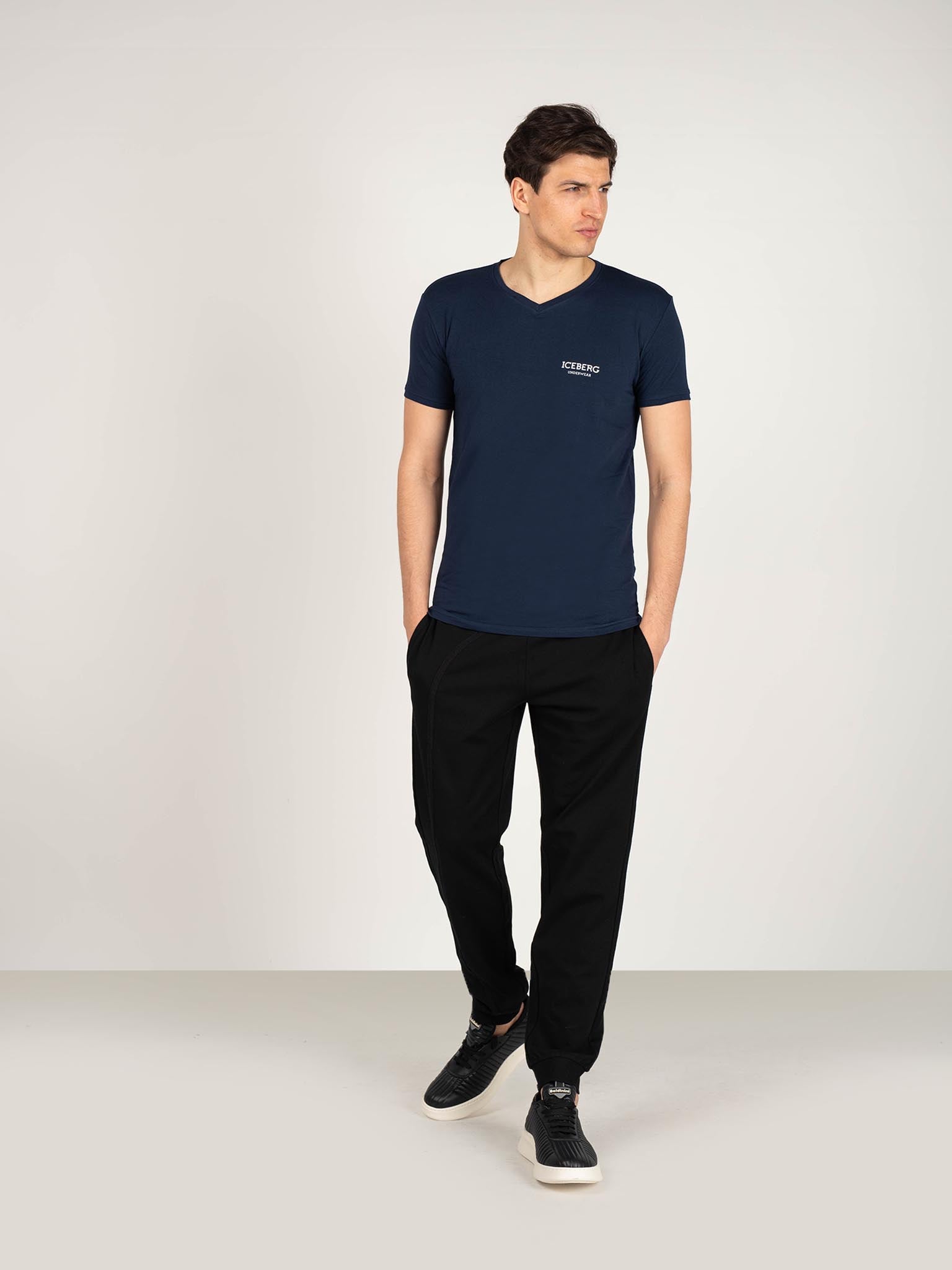 Thumbnail - Iceberg T-shirt Herren Blau