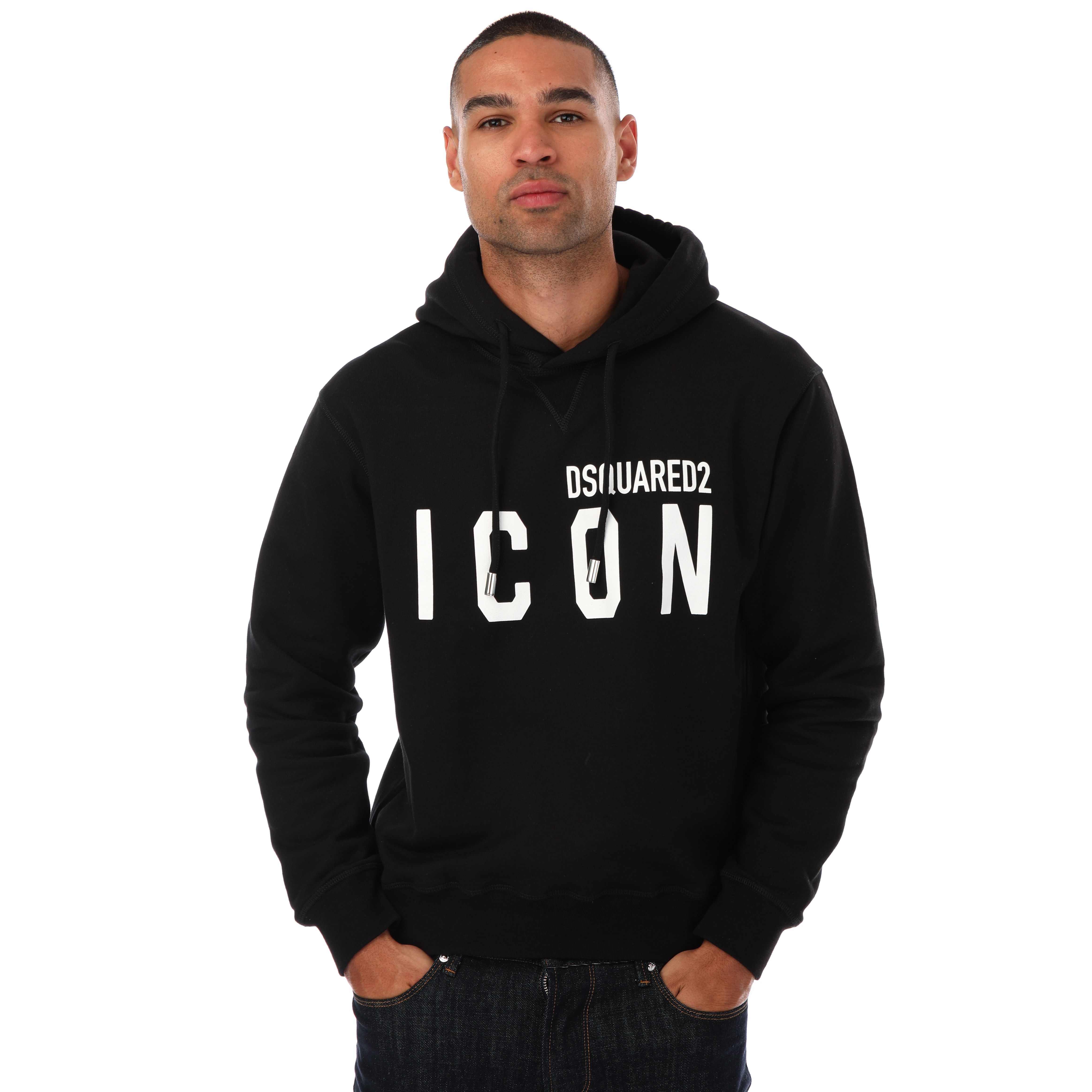 Sweat capuche Icon DSquared2 Pour Homme en Noir