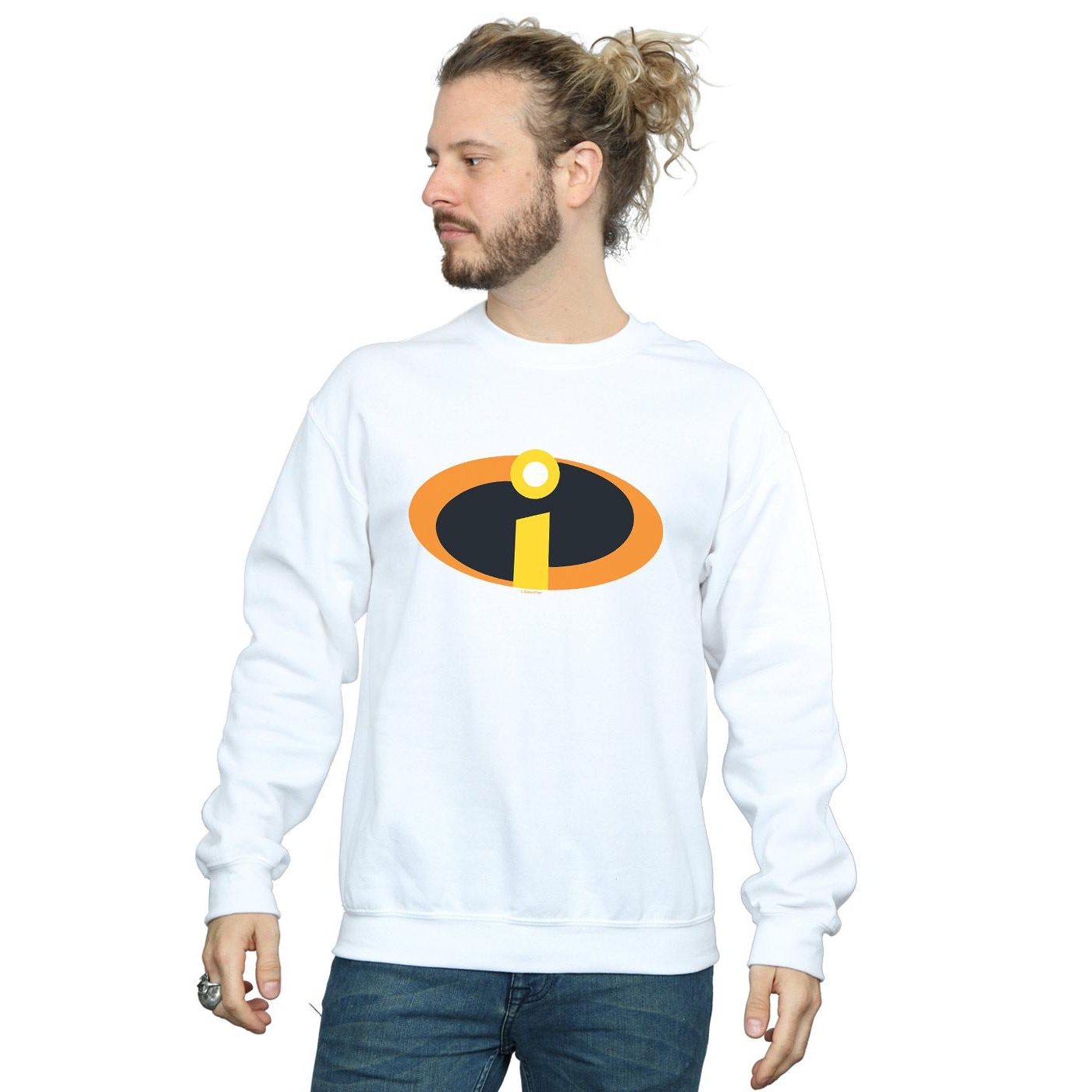 Disney Mens The Incredibles Costume Logo Sweatshirt (White) herr – bild 2