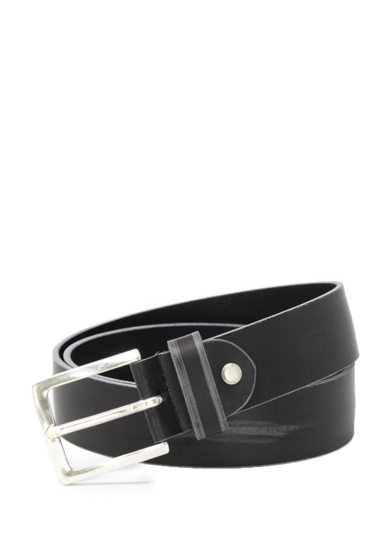 Antony Morato Mens Leather Belt with Buckle Fastening in Black - Size Small