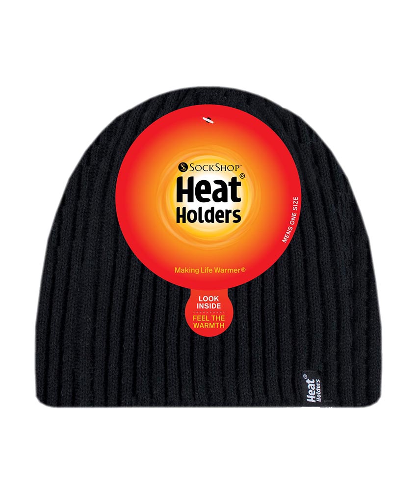 Heat Holders Värmehållare Fleece fodrad termisk vinterstickad mössa för herrar – bild 2