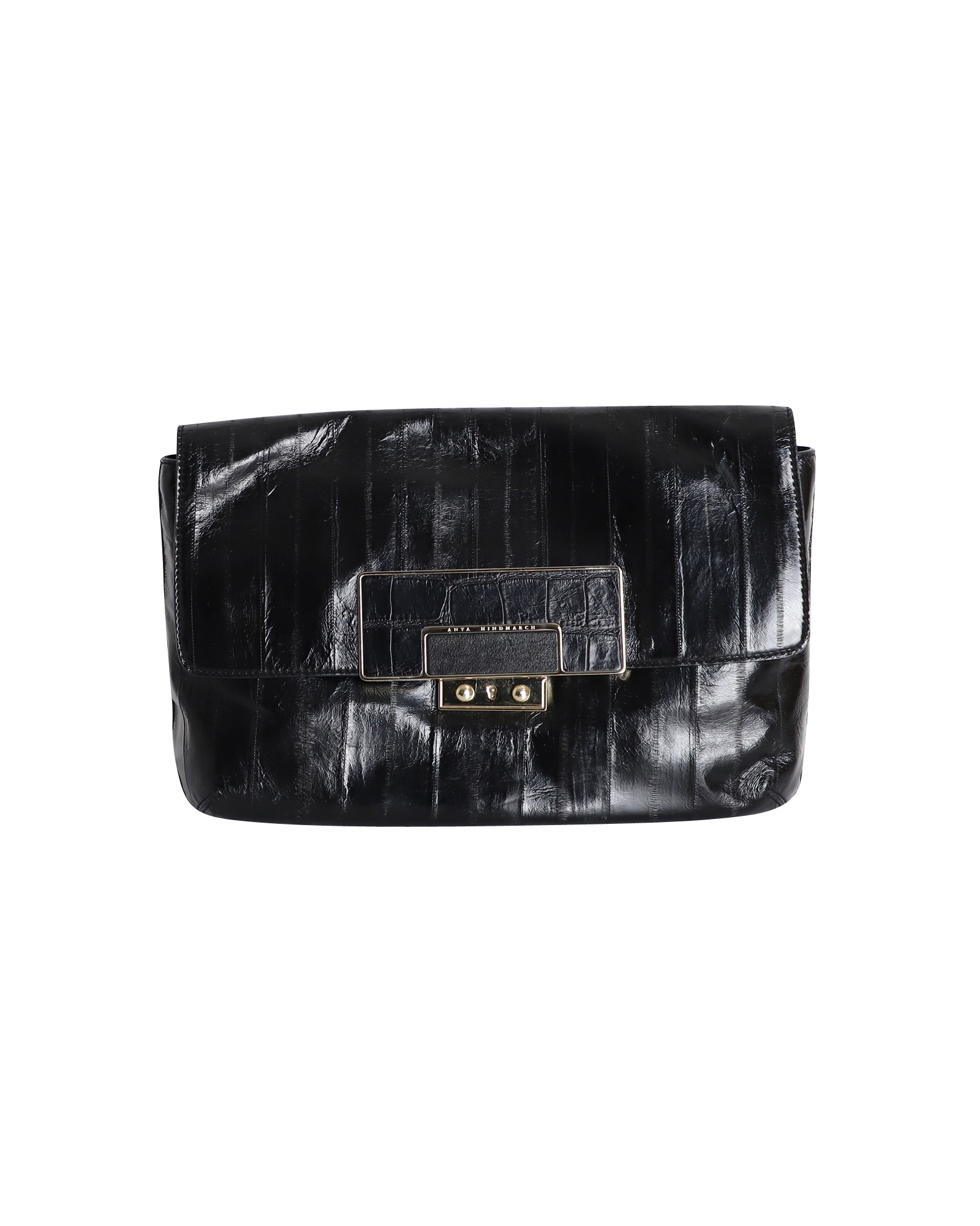 Anya Hindmarch Pre-owned Anya Hindmarch Clutch Bag in Zwart Leer