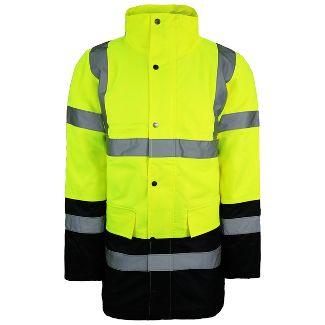 Thumbnail - Dickies High Vissibility Autobahnsicherheit Zwei -Ton -Herrengelb Jacke