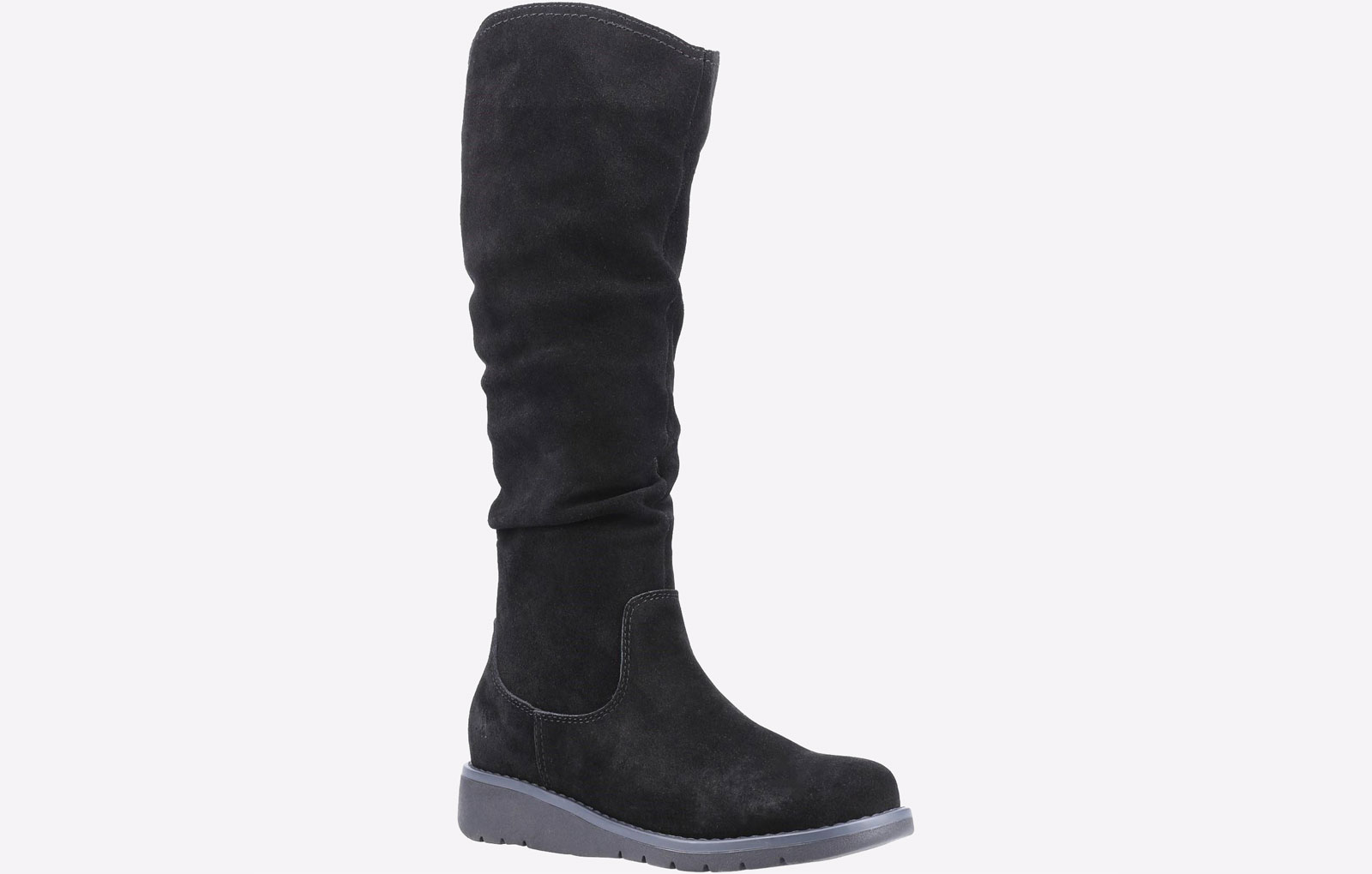 Hush Puppies Lucinda Damstövlar I Svart Mocka – bild 2