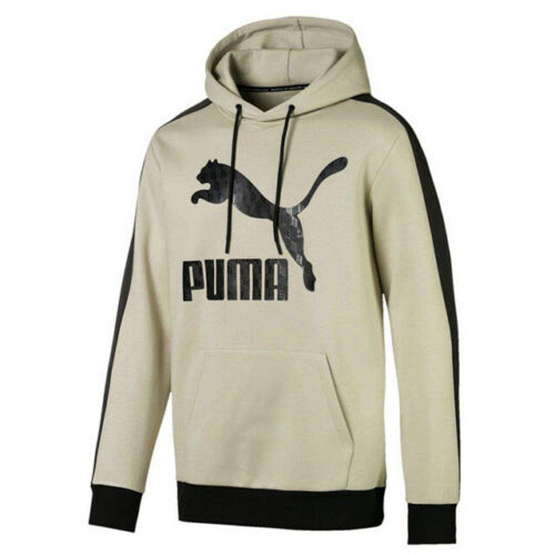 Thumbnail - Puma Luxe Pack Langarm Pullover Beige Herren Hoodie 596739 32