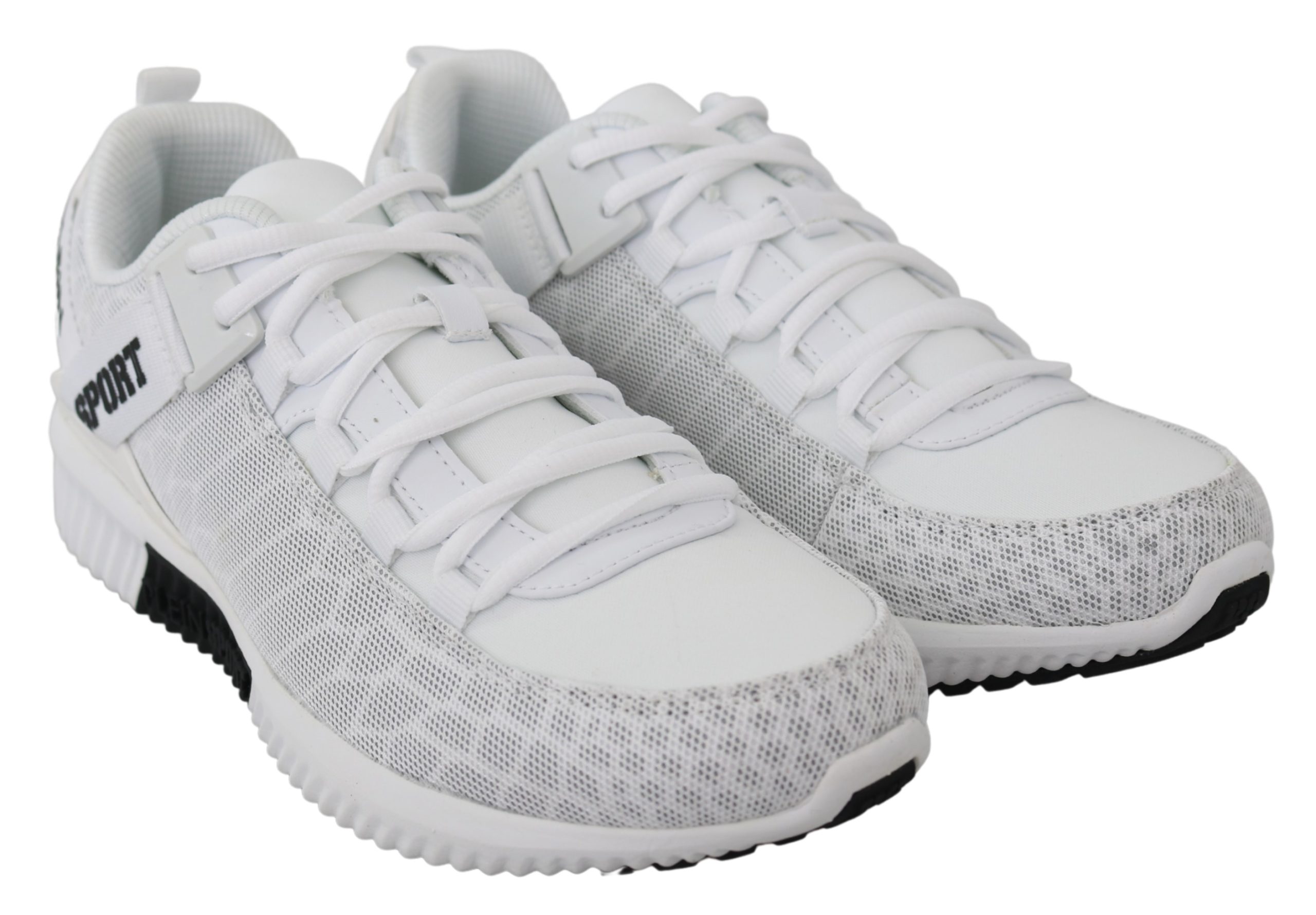 Plein Sport Herrarnas Vita Polyester Adrian Sneakers Skor – bild 2