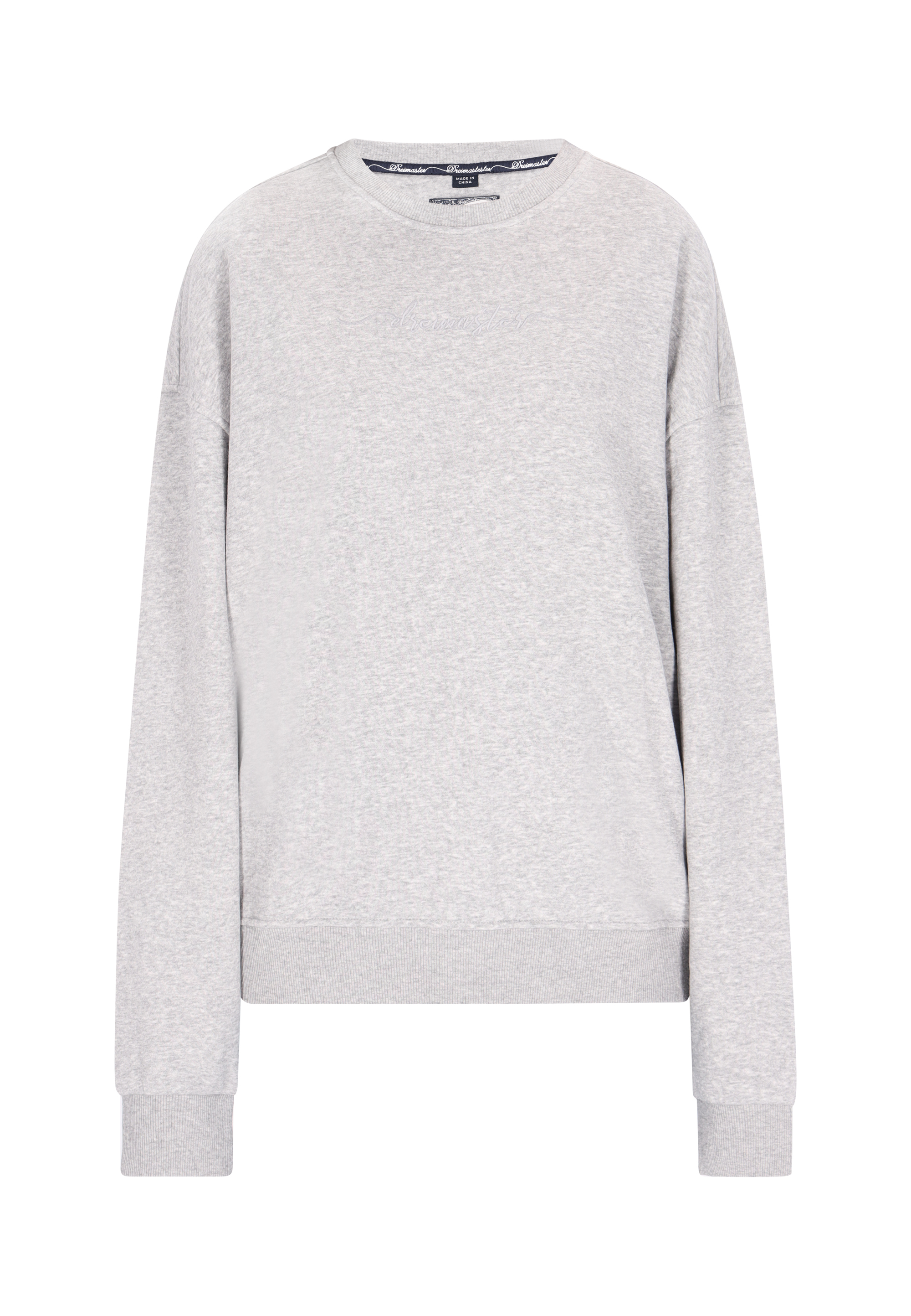 Dreimaster Sweatshirt Dames grijs melange
